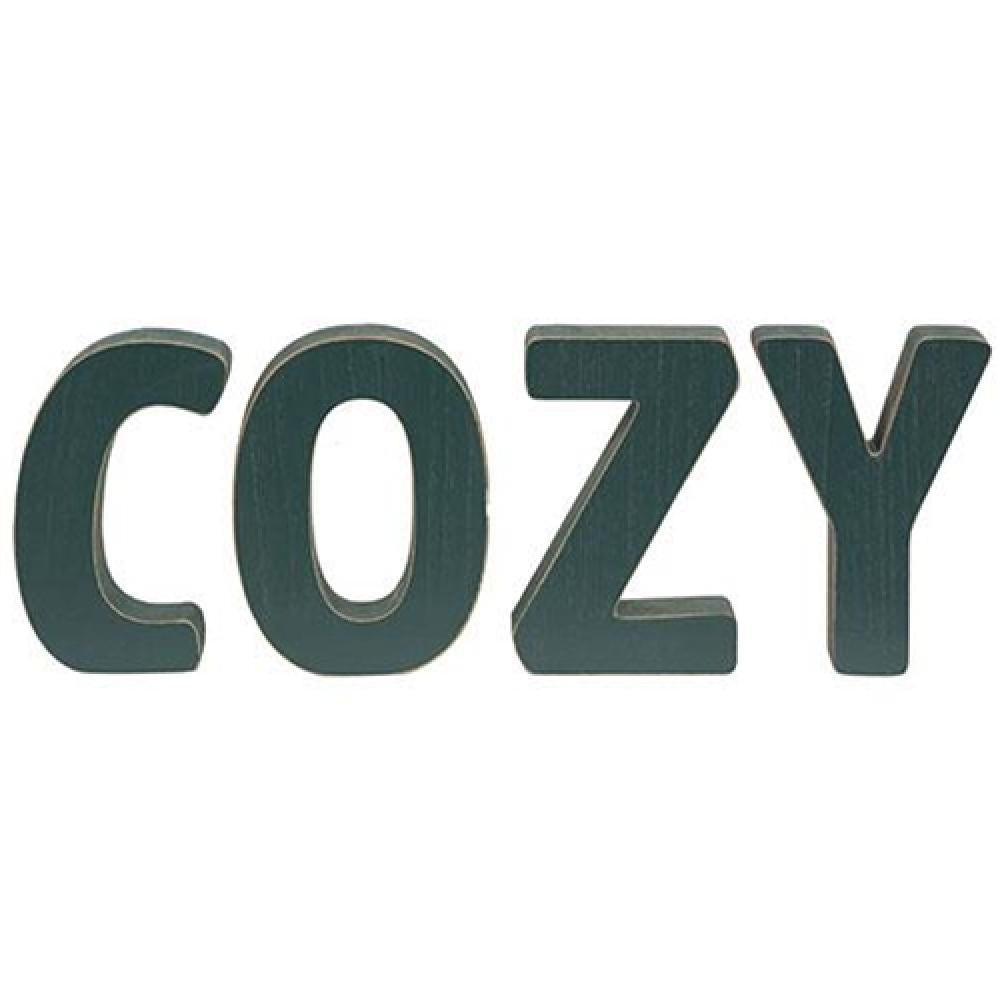 4-Piece Cozy Wooden Letters for Home Decor - Perfect for Wall Art, Nursery, Wedding & Party Decorations