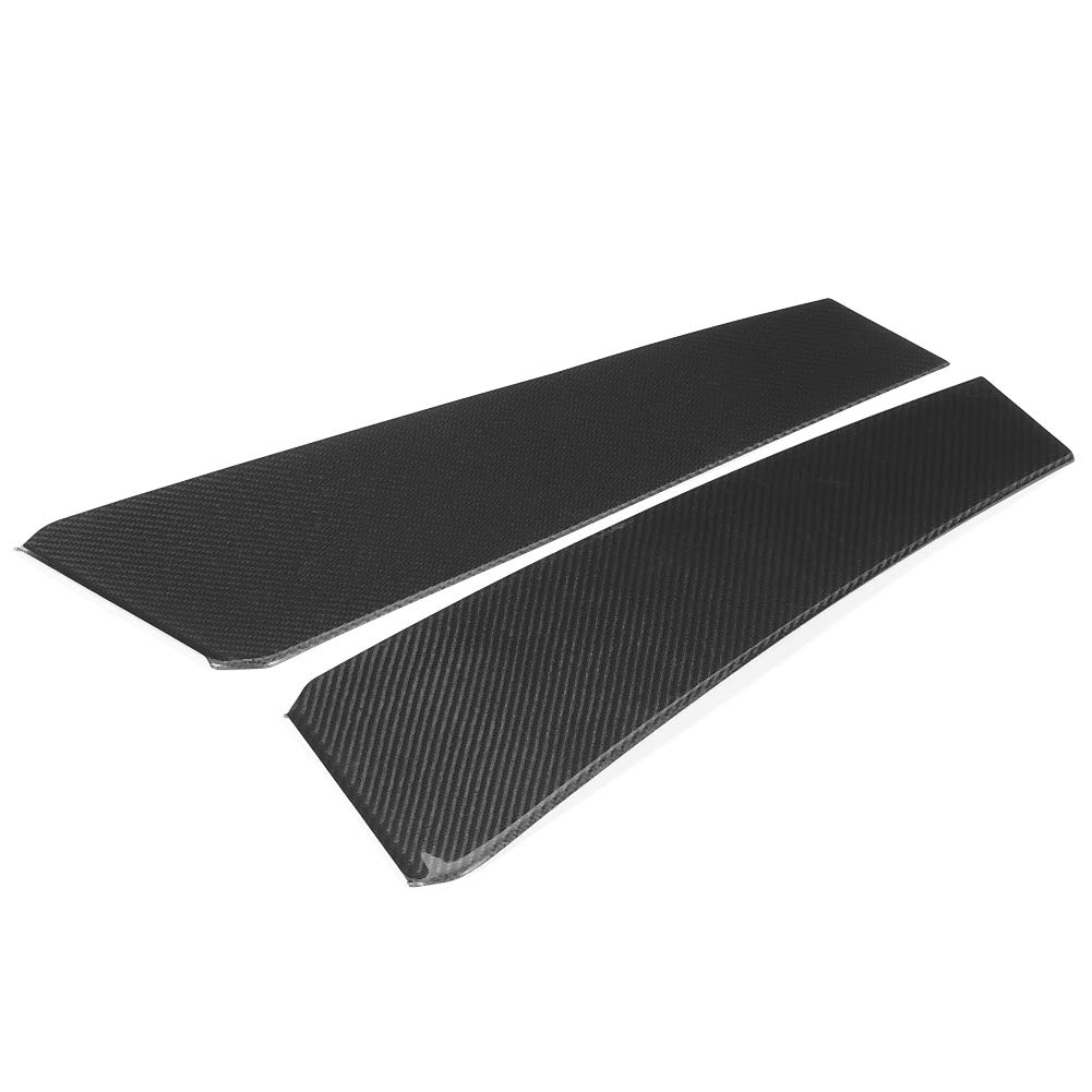 Dry Carbon Fiber B-Pillar Cover Trim Sticker for Maserati Quattroporte & Ghibli 2013-2020 - Interior Car Accessories Upgrade for Luxury Sedans - Perfect for Car Detailing, Customization & Protection