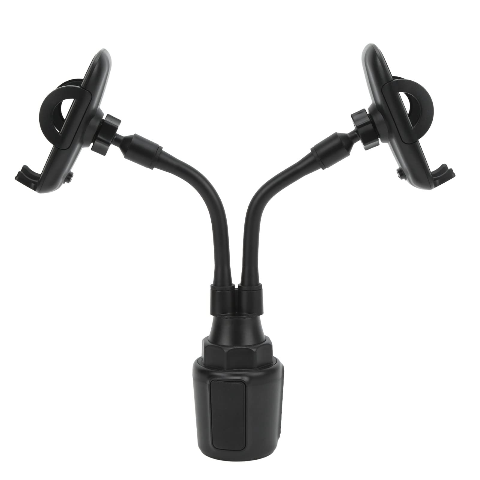 Universal Dual Car Phone Holder - 360° Adjustable 2.24 Inch Hands-Free Mount for Safe Driving | Perfect for GPS Navigation, Rideshare & Road Trips