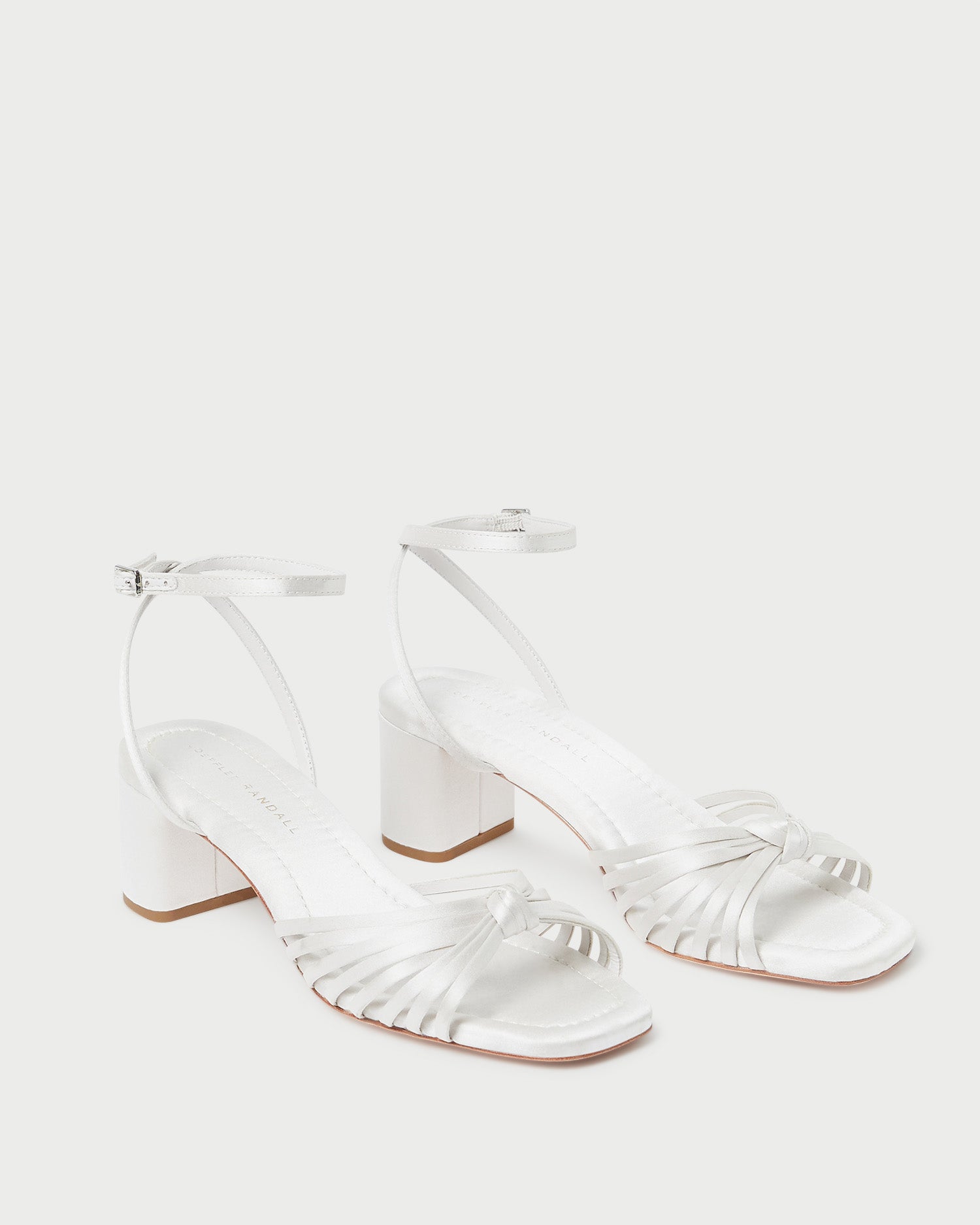 Olivia Cream Knot Mid Heel Sandals for Women - Comfortable Summer Dress Shoes for Weddings, Parties & Beach Vacations