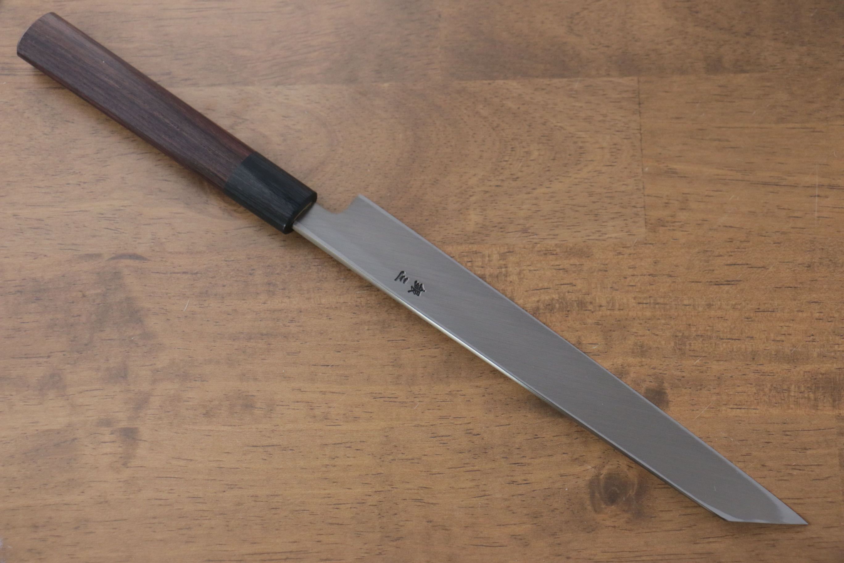 Premium Jikko Silver Steel No.3 Kiritsuke Yanagiba Knife 210mm - Japanese Chef Knife with Exquisite Shitan Handle for Sushi, Sashimi & Precision Cutting