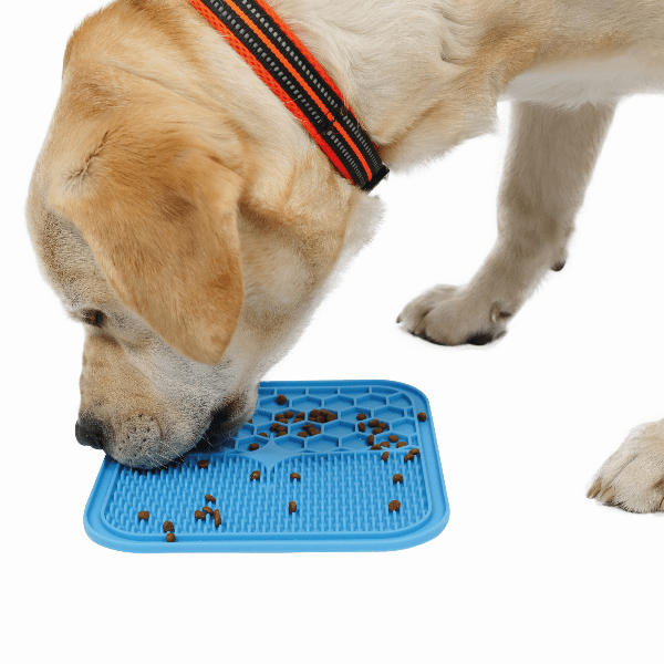 Premium PETS Lecca Mat - Non-Slip Cat & Dog Feeding Mat, Easy Clean Waterproof Pet Bowl Placemat for Food & Water Dishes - Perfect for Kitchen, Dining Area, or Outdoor Use