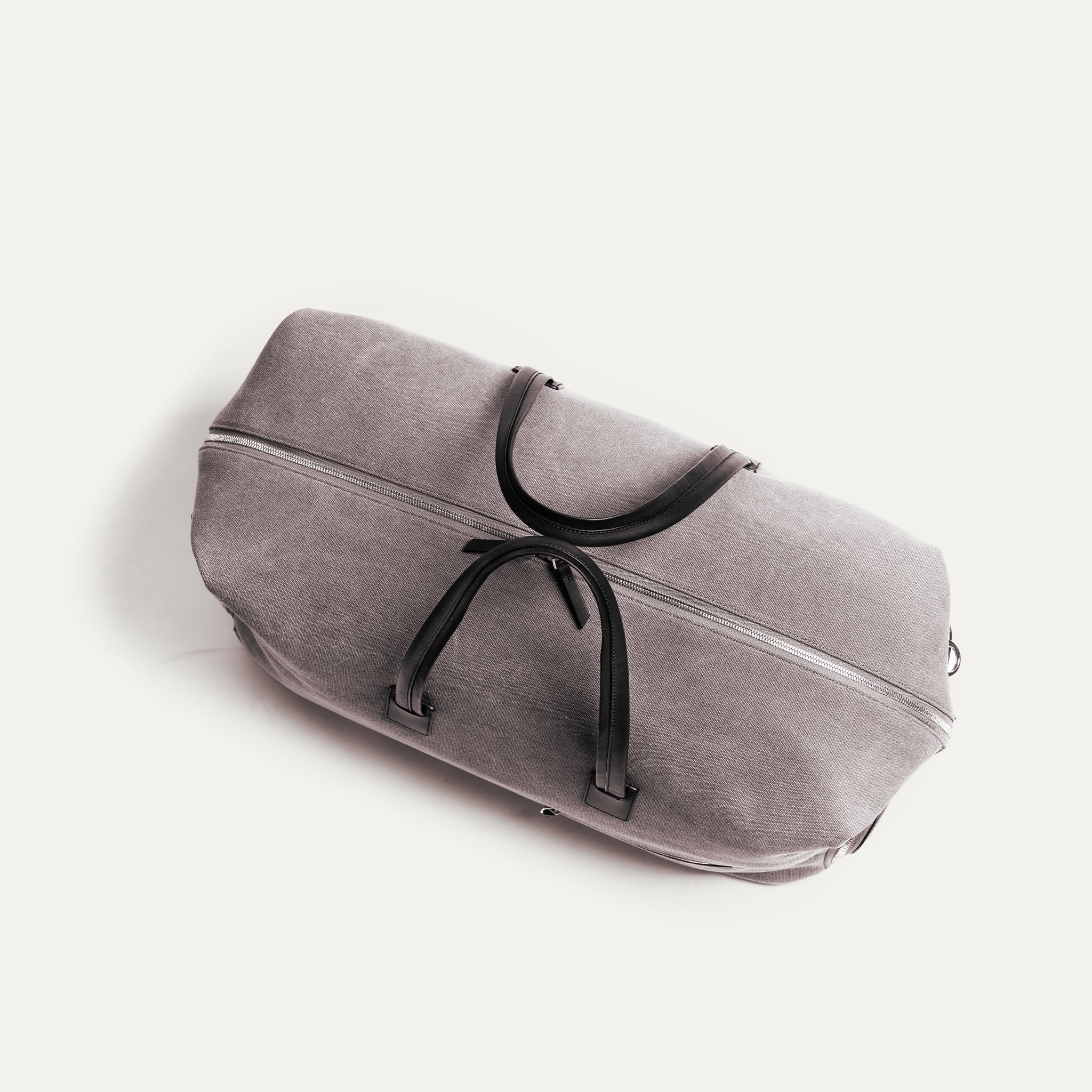 Remington Grey Canvas & Black Leather Handbag - Stylish Crossbody Purse for Women, Perfect for Work, Travel, and Everyday Use