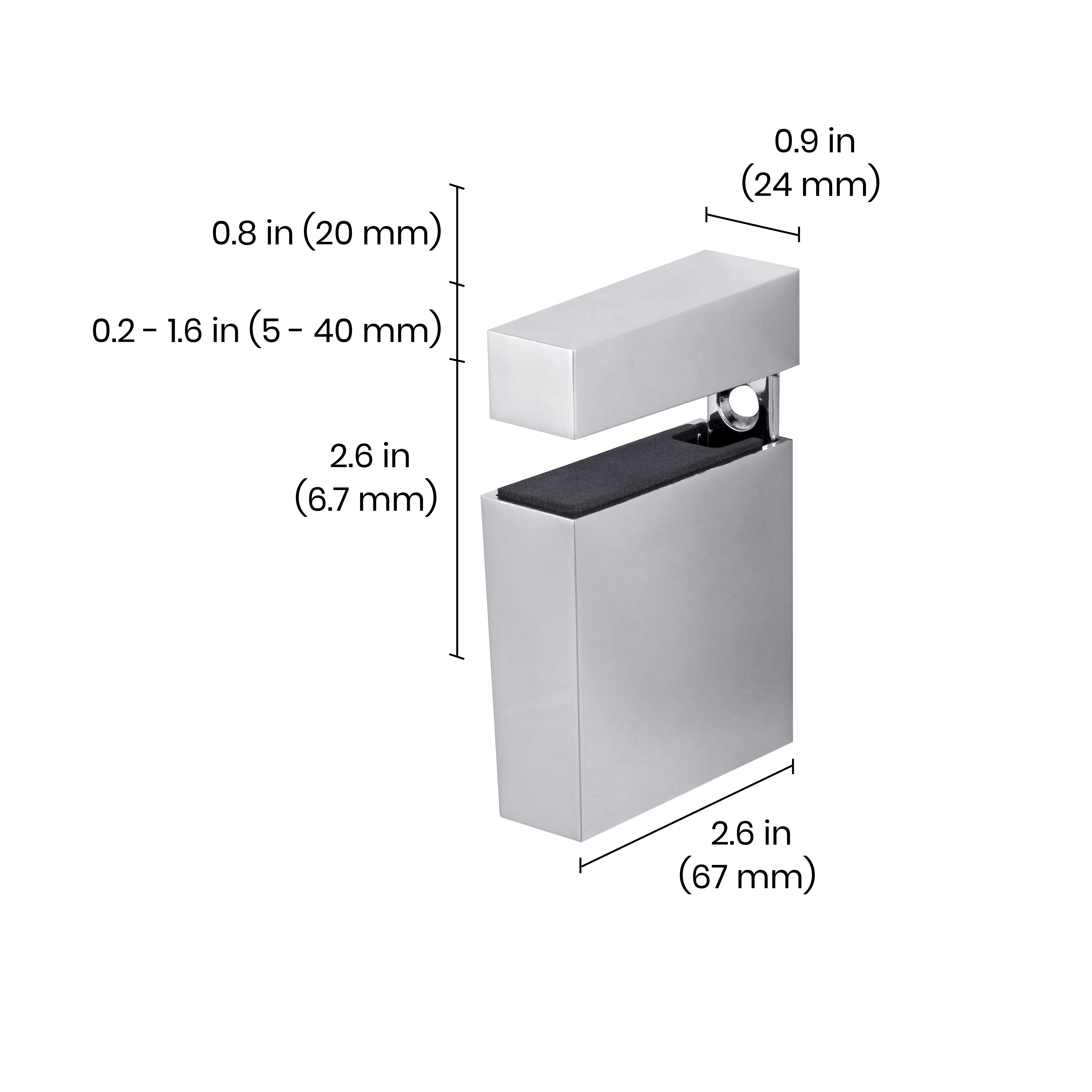 CUADRO MAXI Shelf Clip - Heavy Duty Shelf Brackets for Floating Shelves, Wall Mounted Storage Organizer - Perfect for Kitchen, Bathroom, Garage & Home Office Organization