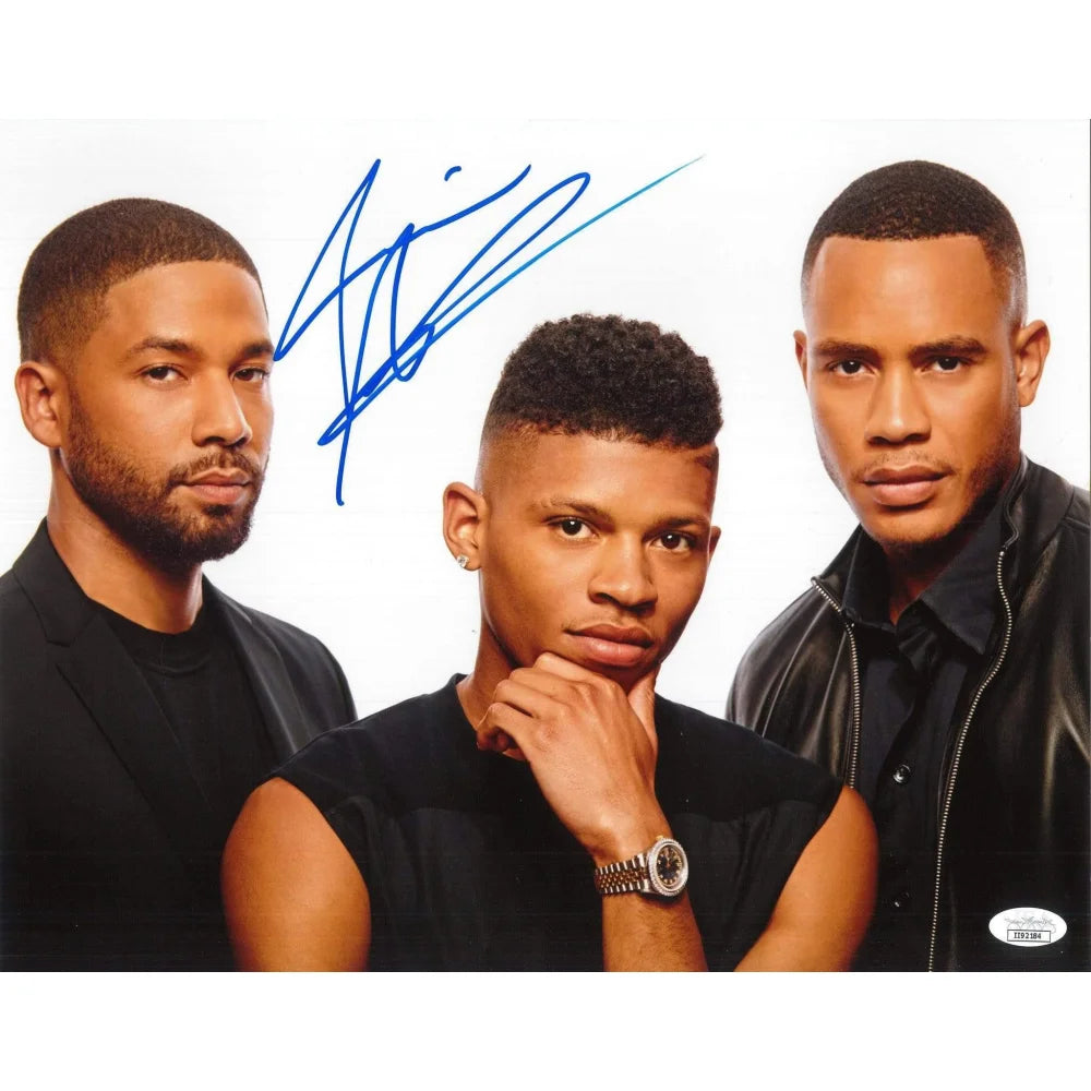 Jussie Smollett Autographed 11x14 Photo with JSA COA - Empire Jamal Lyon Signed Memorabilia #2 - Perfect for TV Show Fans, Collectors, and Framed Wall Decor