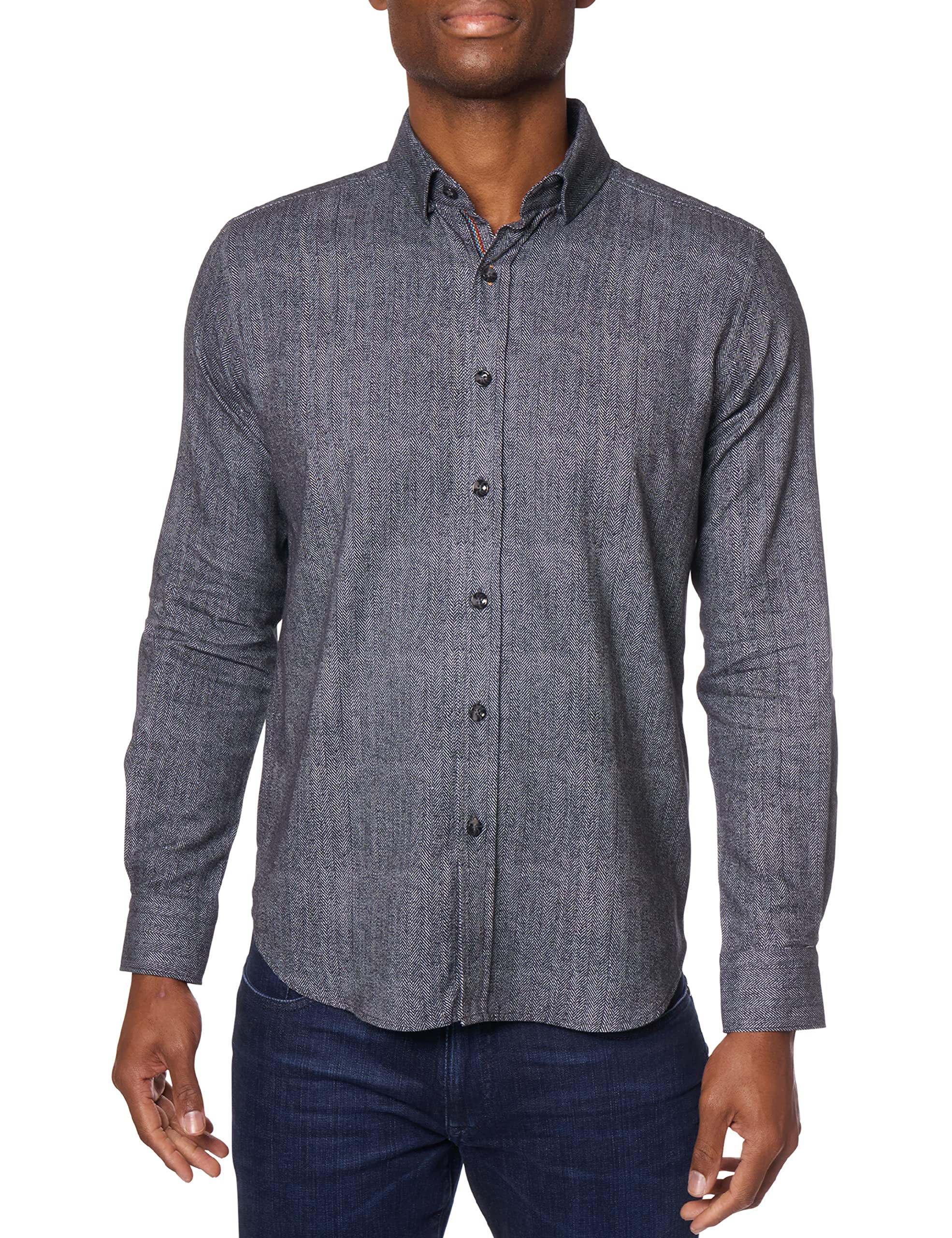 Robert Graham Men's Aristotle Woven Cotton Long-Sleeve Button-Up Shirt | Premium Casual & Dress Shirt for Business, Office & Special Occasions