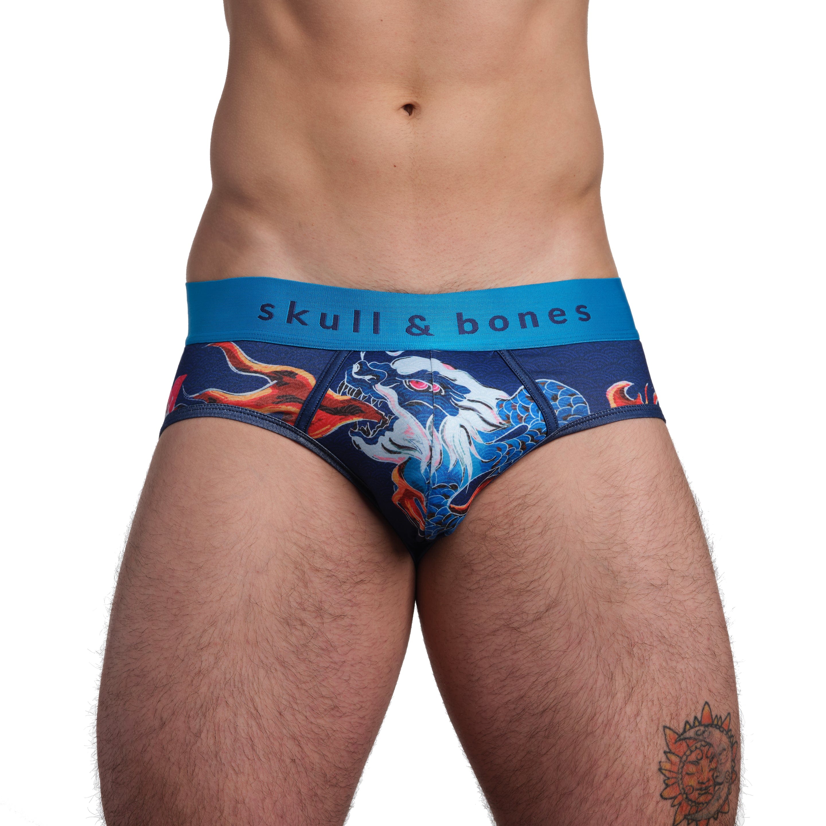 Fire Breathing Dragon Brief - Men's Stylish & Comfortable Underwear for Daily Wear & Cosplay