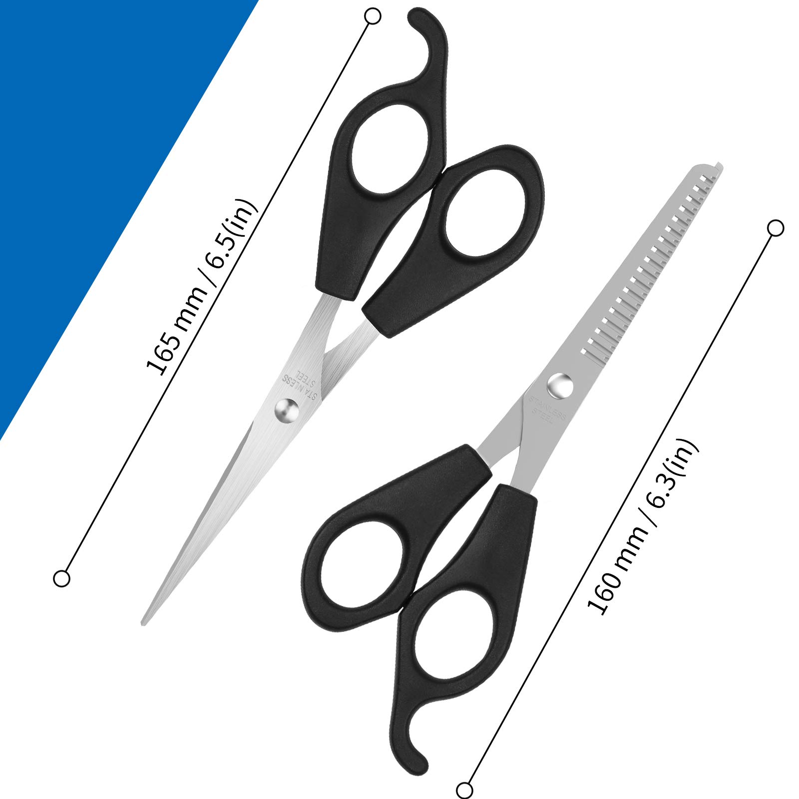 Professional Hair Scissors Set - Stainless Steel Barber Shears for Hairdressers, Pet Grooming & Home Use | Perfect for Salon Styling, DIY Haircuts & Animal Trimming
