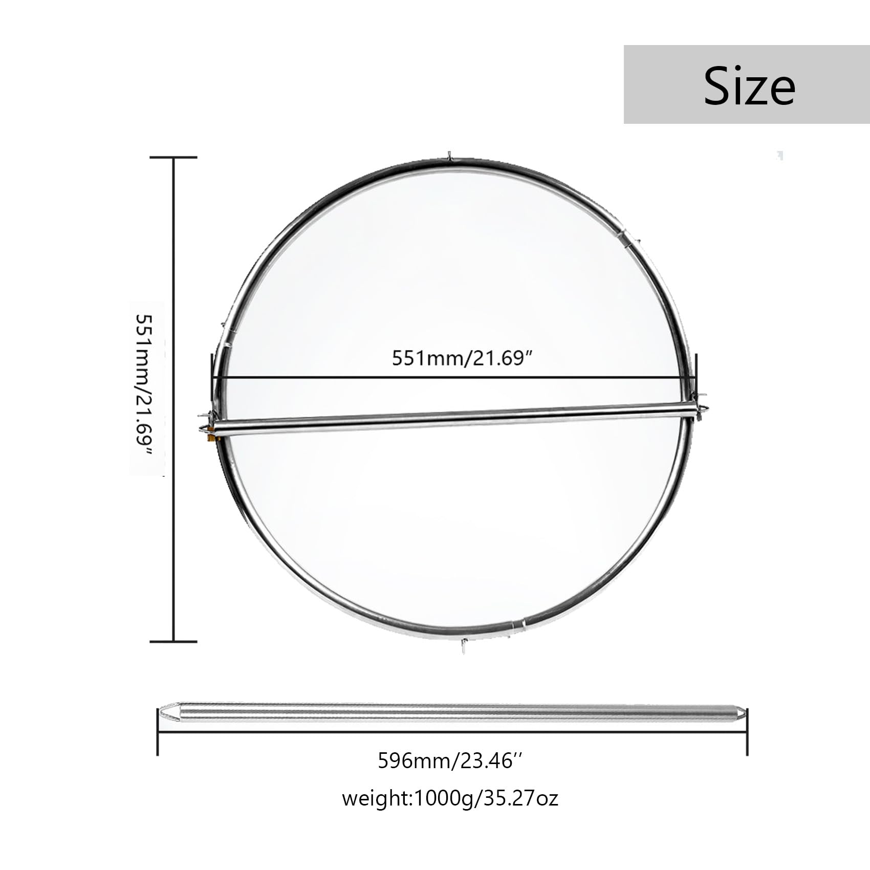 BDSM Bondage Restraints Spreader Bar Kit - Stainless Steel Sex Toys for Couples with Metal Ring, Whip & Lock - Beginner SM Bondage Gear for Spanking, Kinky Play & Bedroom Fun