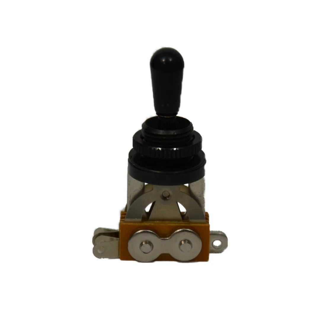 Allparts EP 4364 003 Short Toggle Switch - Black SPST On/Off Switch for Guitar, Amp & DIY Electronics Projects