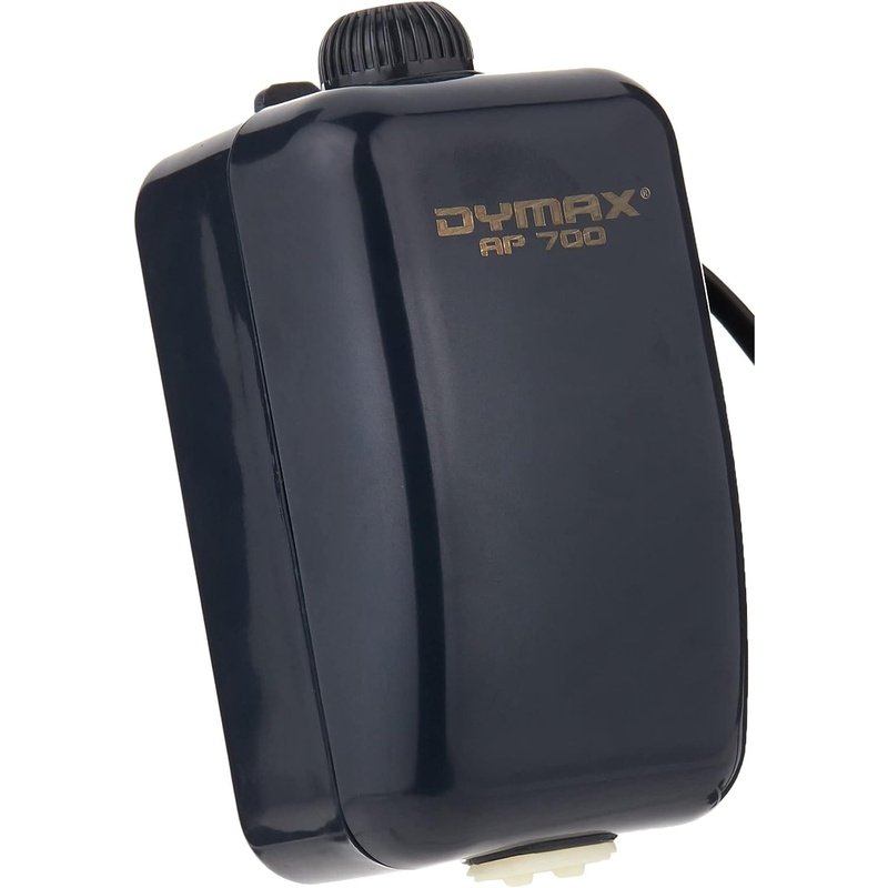 Dymax AP700 Dual Outlet Aquarium Air Pump 2.9W - Quiet Oxygen Pump for Fish Tank, Hydroponics, Pond Aeration | Ideal for Home Aquariums, Fish Breeding & Water Gardens