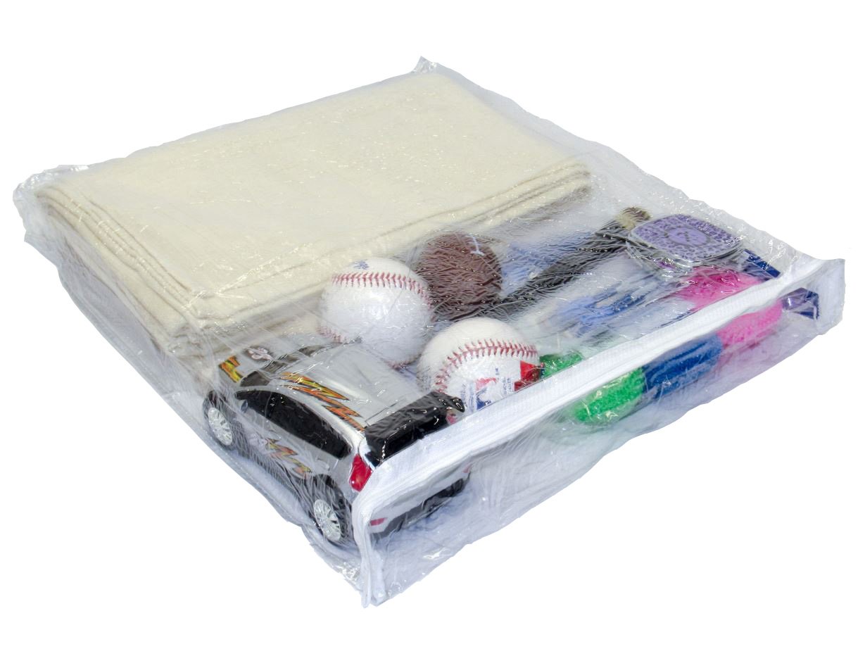 Heavy Duty Clear Vinyl Storage Bags with Zipper - 15