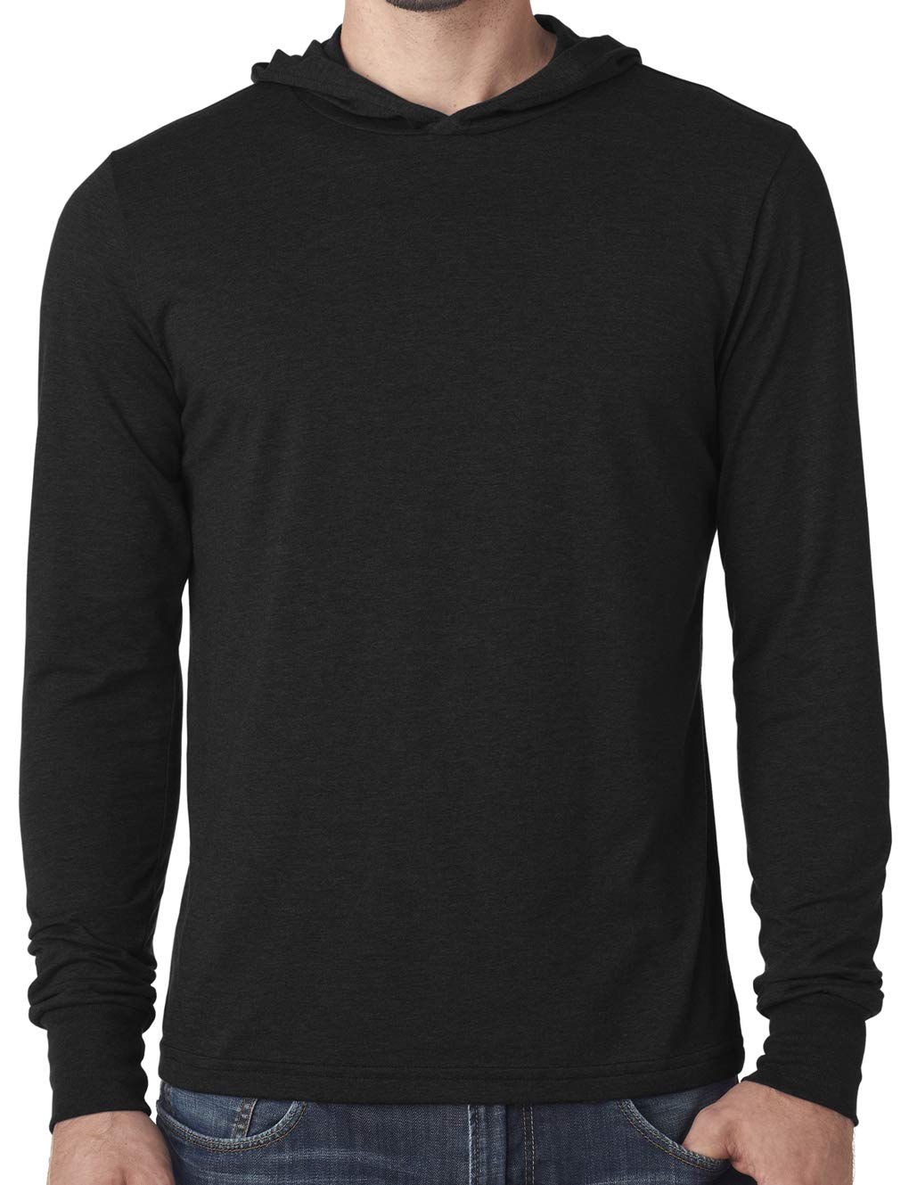 Men's Lightweight Yoga Hoodie Tee Shirt - Breathable Workout Top for Yoga, Gym & Running (2XL, Black) - Perfect for Active Lifestyles & Athleisure Wear