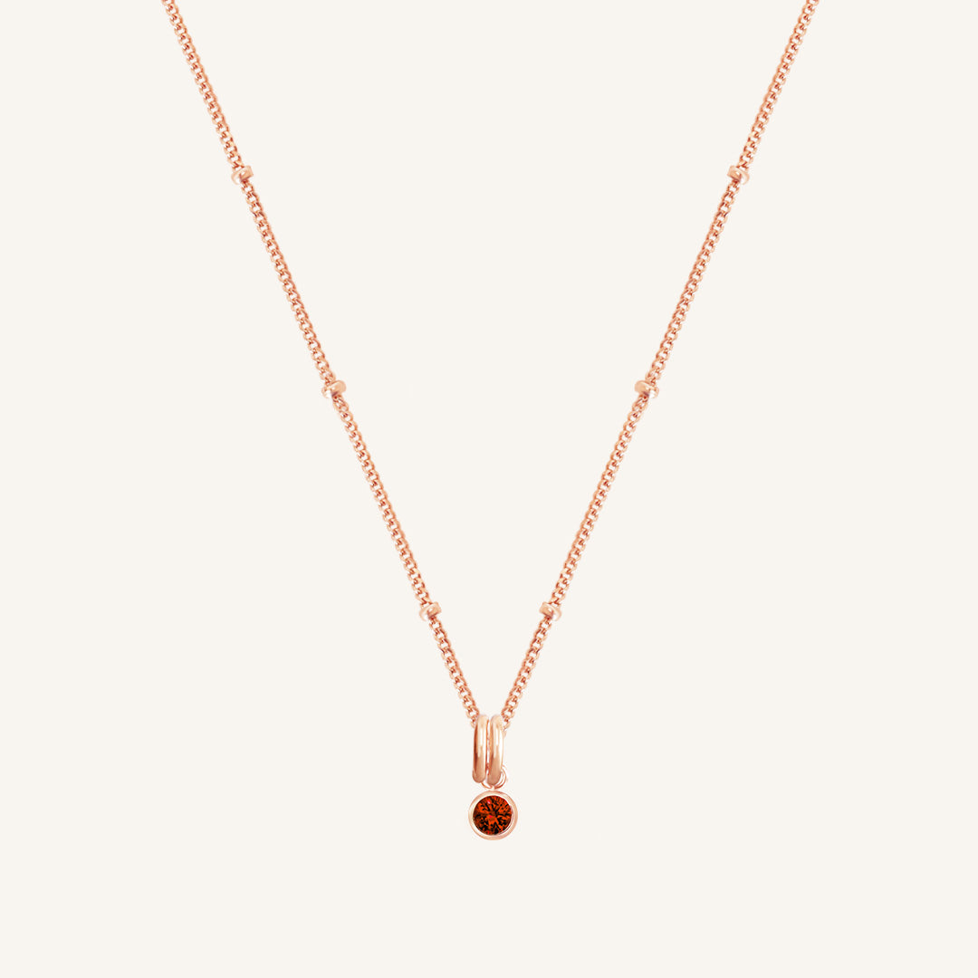 Birthstone Charm Necklace - Personalized Aura Jewelry for Women - Perfect Gift for Birthday, Anniversary & Mother's Day - Elegant Everyday Wear & Special Occasions