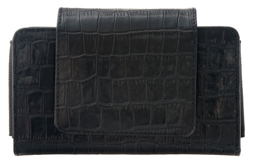 Kamikaze Gear Fashion Case for Nintendo DS Lite - Black Crocodile Pattern | Stylish Protection for Gaming On-The-Go