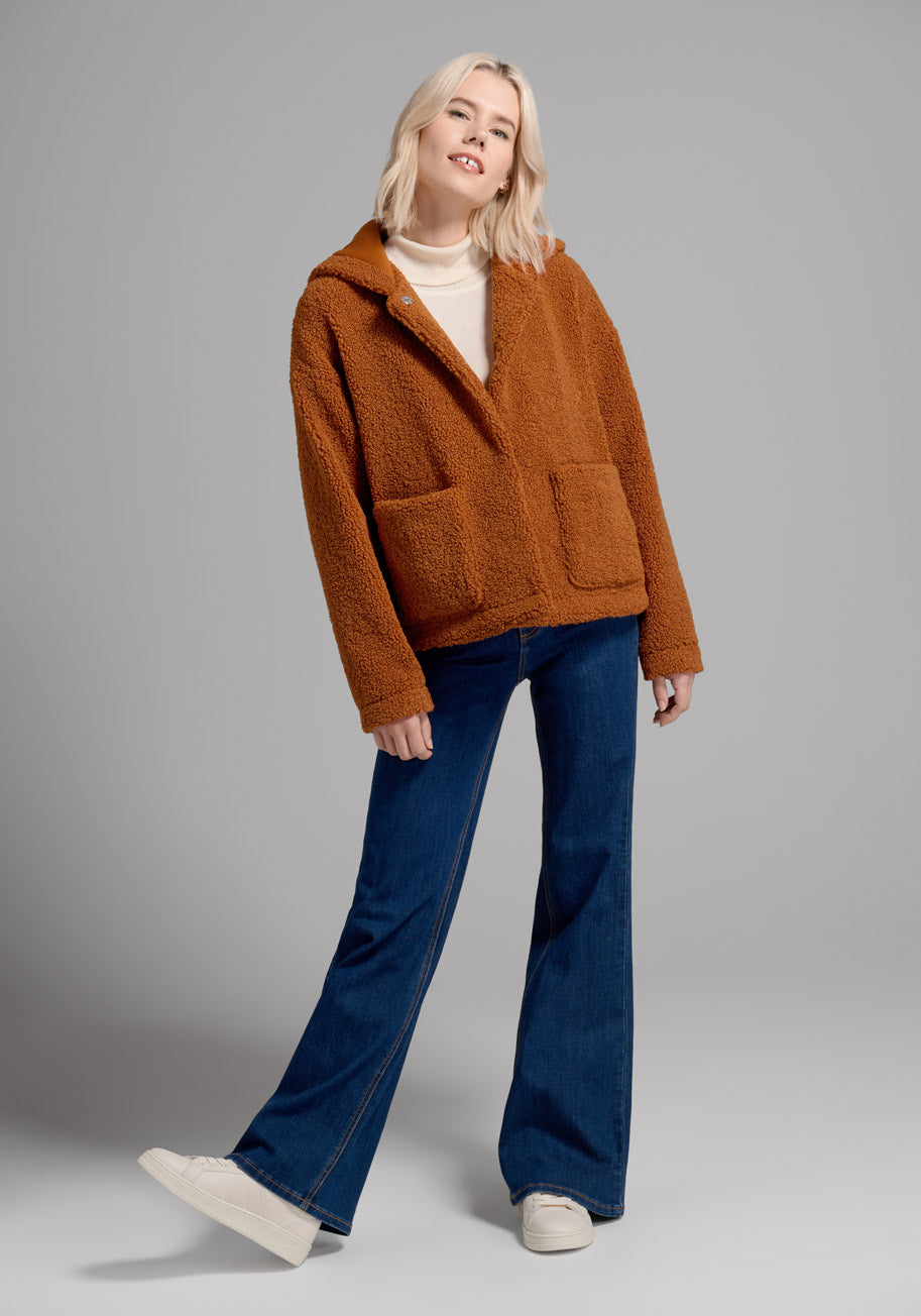 Plush On You Teddy Jacket - Soft & Cozy Fleece Jacket for Women | Perfect for Winter, Fall & Casual Outings