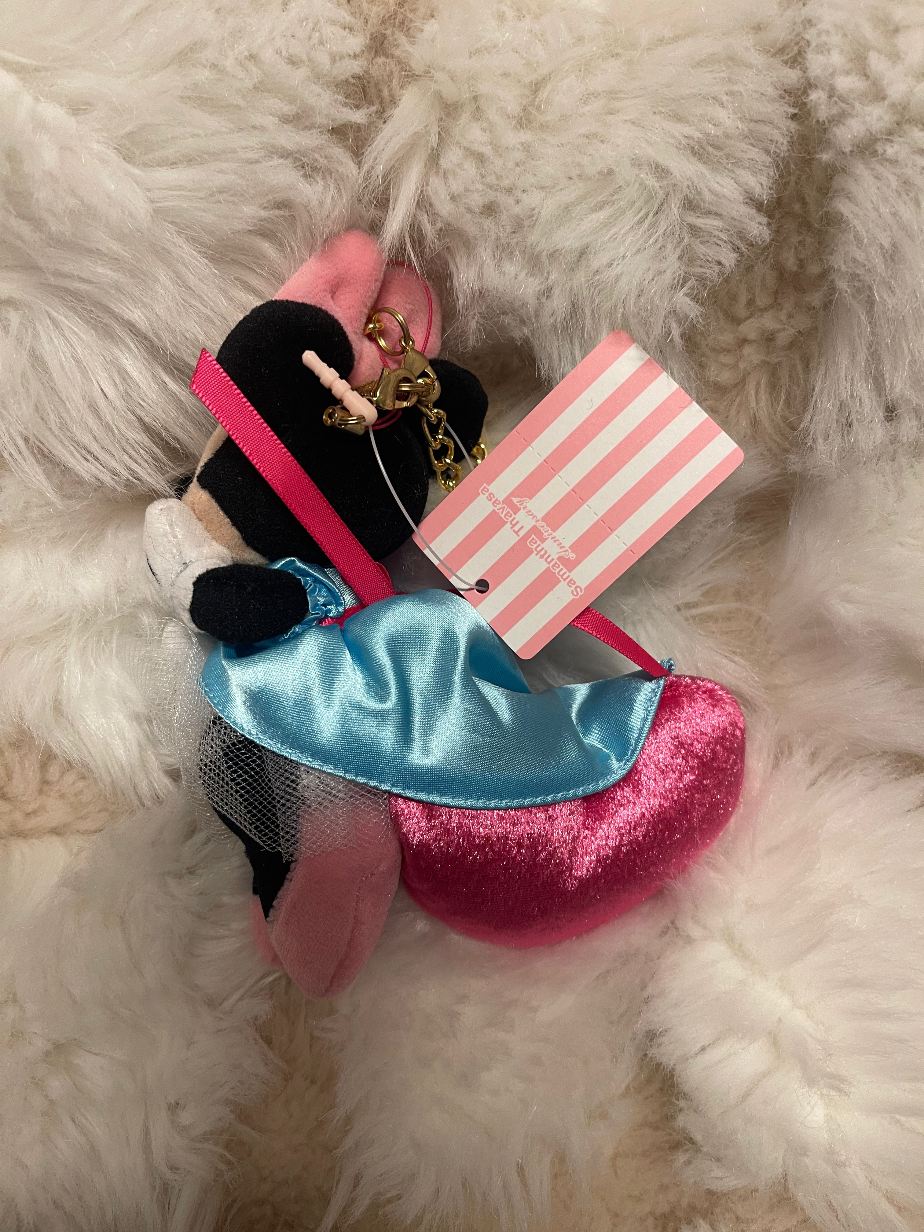 Samantha Thavasa Disney Minnie Mouse Plush Keychain - Cute Soft Toy for Bags, Keys & Gifts | Perfect for Disney Fans, Kids & Collectors