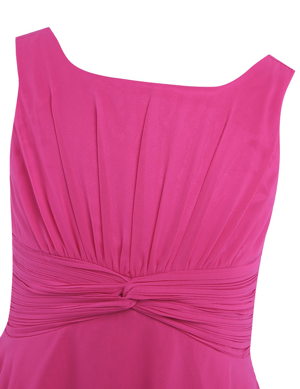 Girls Sleeveless Chiffon Flower Dress for Wedding & Party