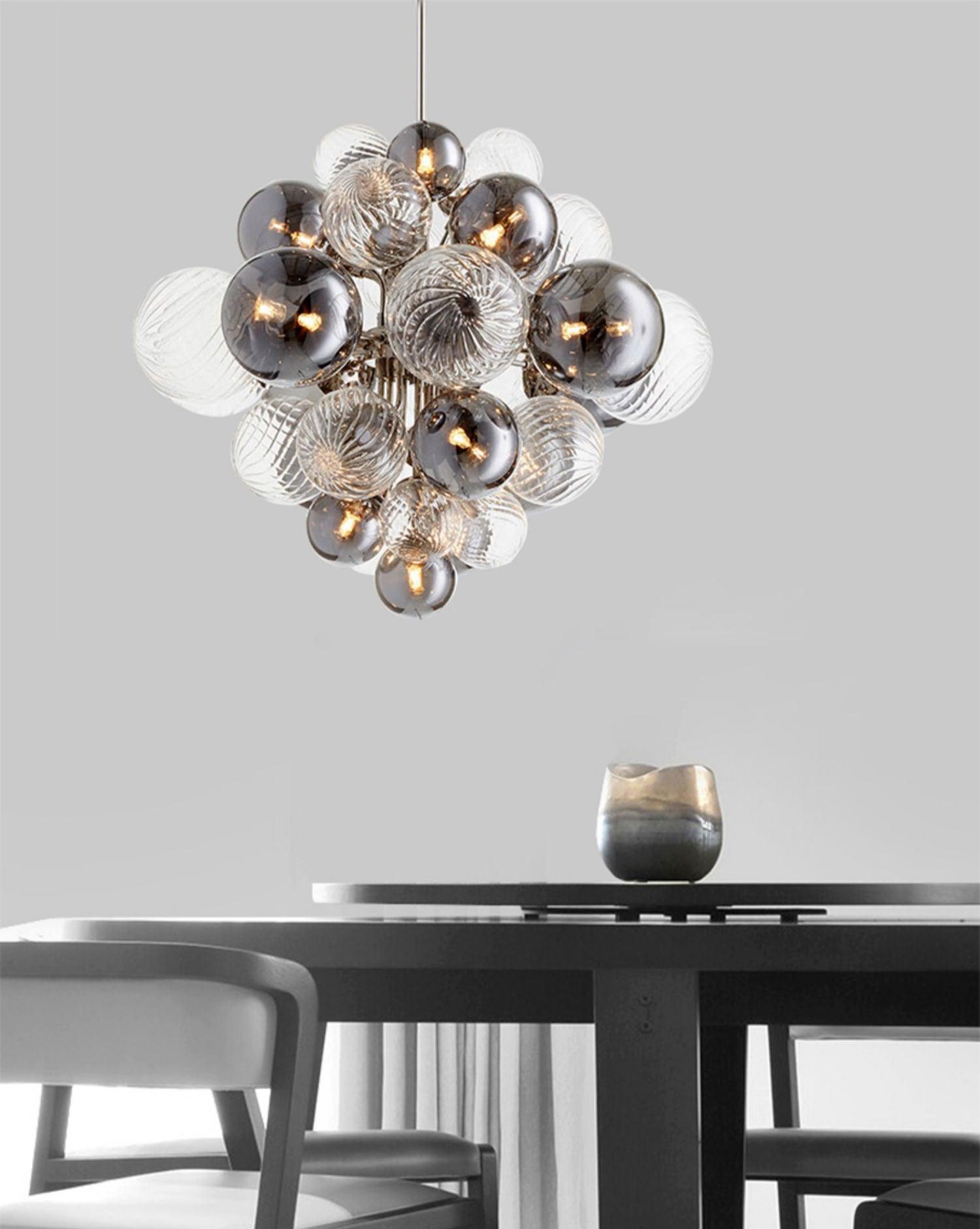 Pallocino Crystal Chandelier - Elegant Modern Ceiling Light Fixture for Dining Room, Living Room & Bedroom | Perfect for Home Decor & Luxury Interior Design