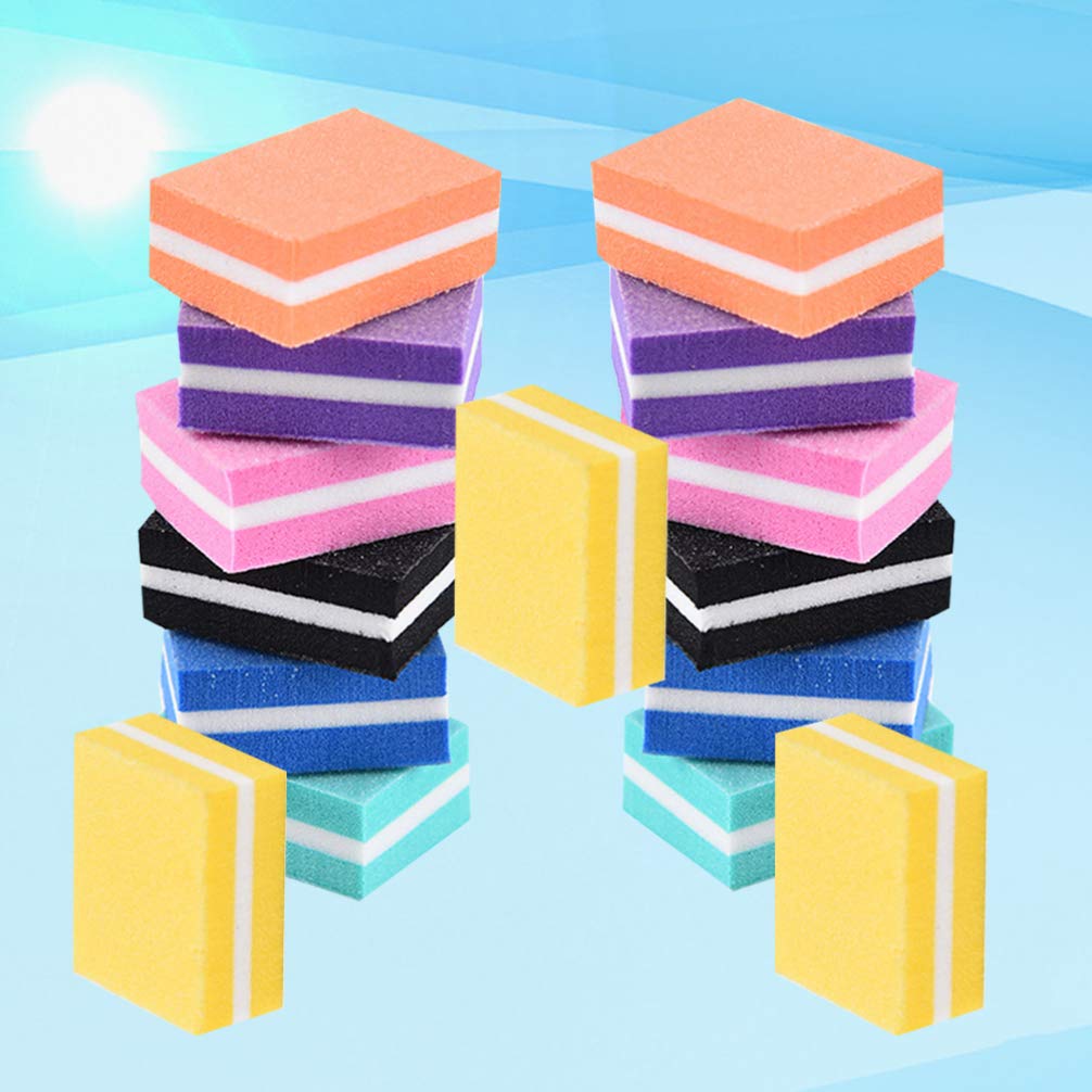 Beaupretty 21pcs Nail Files and Buffing Blocks Set - Double Sided Sanding Block, Nail Grinding Polishing Sandpaper for Manicure - Perfect for Home Nail Care & Professional Salon Use
