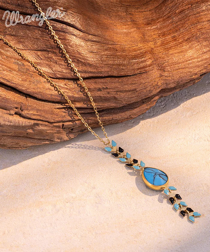 Wrangler Demeter’s Tear Necklace and Earrings Set - Sterling Silver Greek Goddess Jewelry for Women, Perfect for Weddings, Parties & Special Occasions