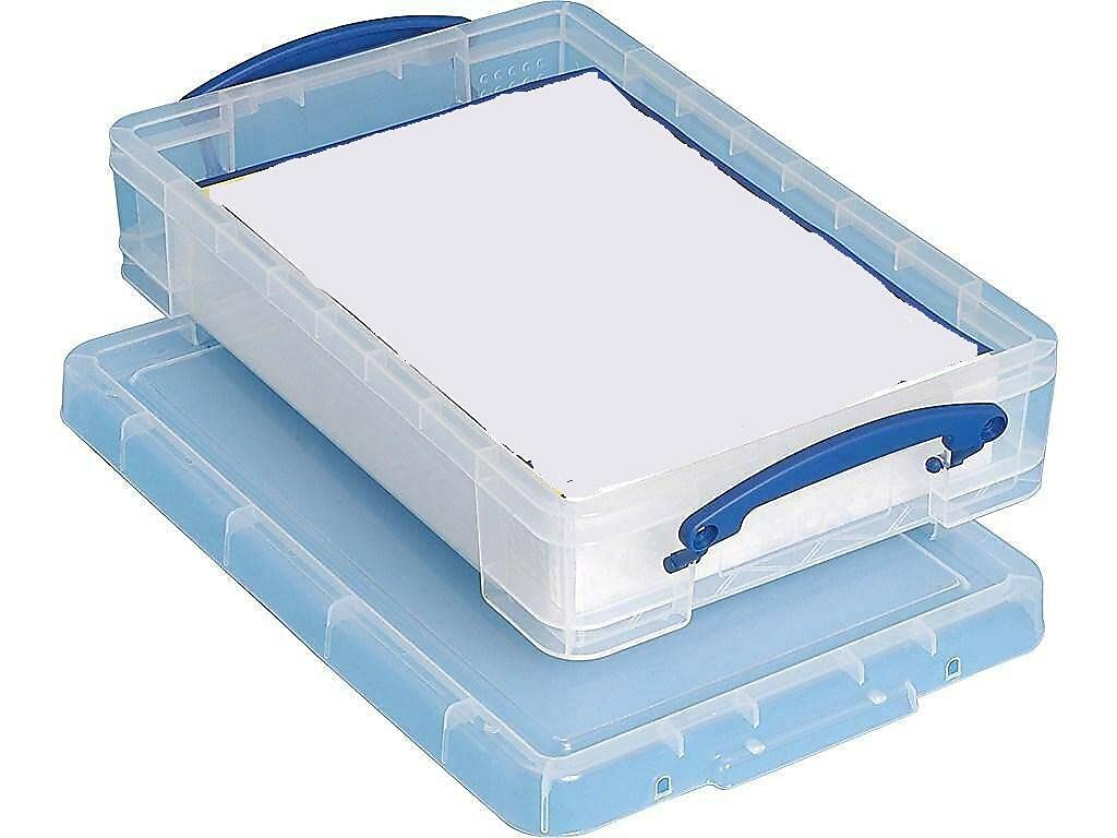 4 Liter Snap Lid Storage Bin - Airtight Plastic Storage Container with Secure Lid for Home, Kitchen, Closet & Office Organization | Perfect for Food Storage, Craft Supplies, Toys & Household Items