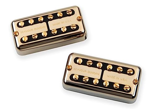 Seymour Duncan Psyclone Hot Filter Tron Pickup Set - Gold Humbucker Guitar Pickups for Blues, Rock & Jazz | Perfect for Electric Guitar Upgrades & Custom Builds