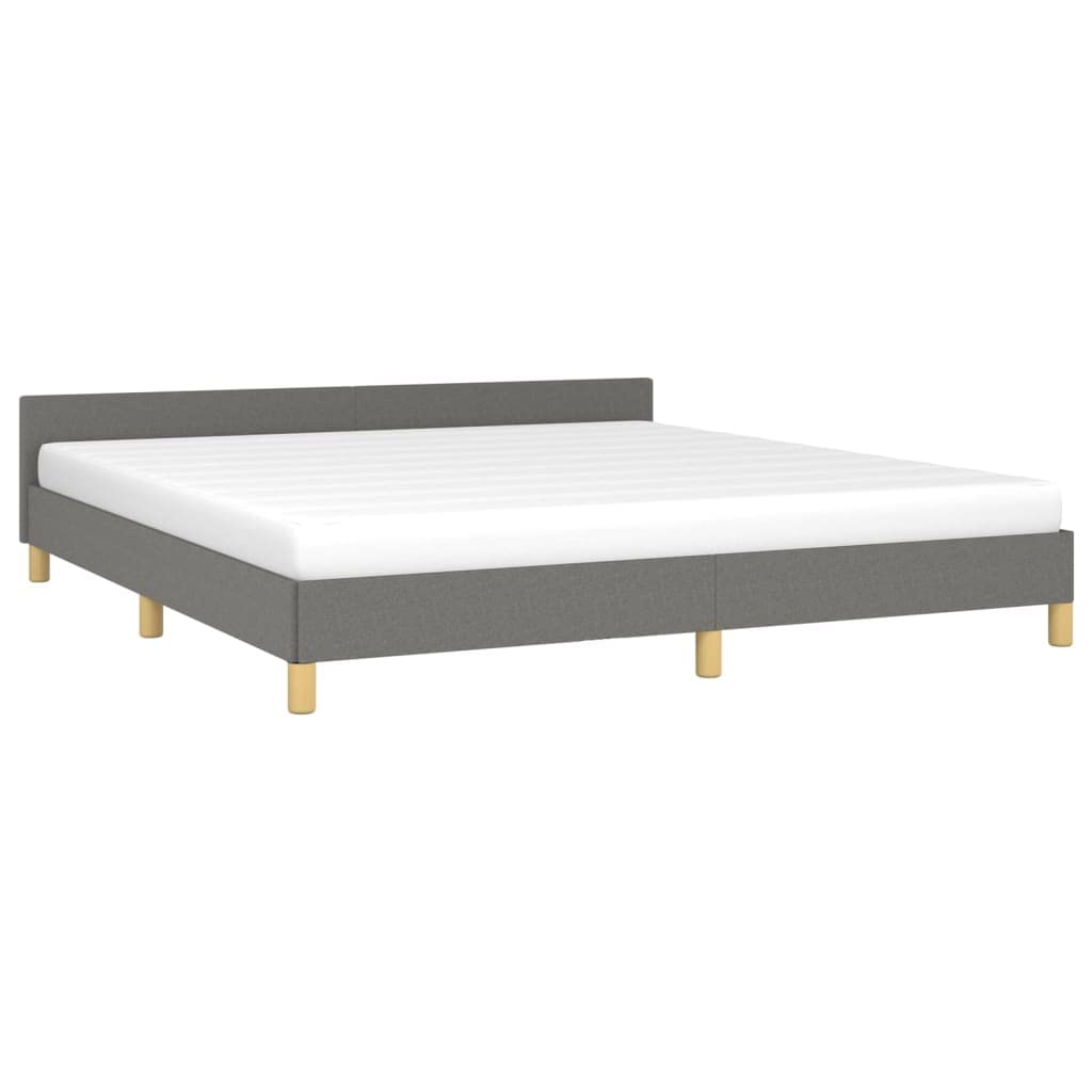 Zinus Floating Queen Platform Bed Frame with Headboard - Dark Gray 72