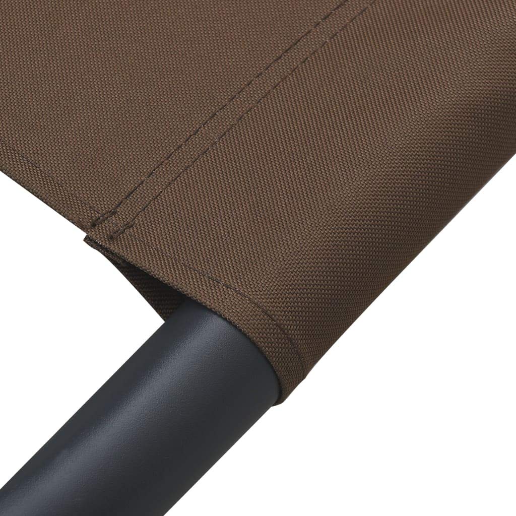 vidaXL Brown Outdoor Lounge Bed with Canopy & Pillows - Perfect for Patio, Garden, Poolside Relaxation