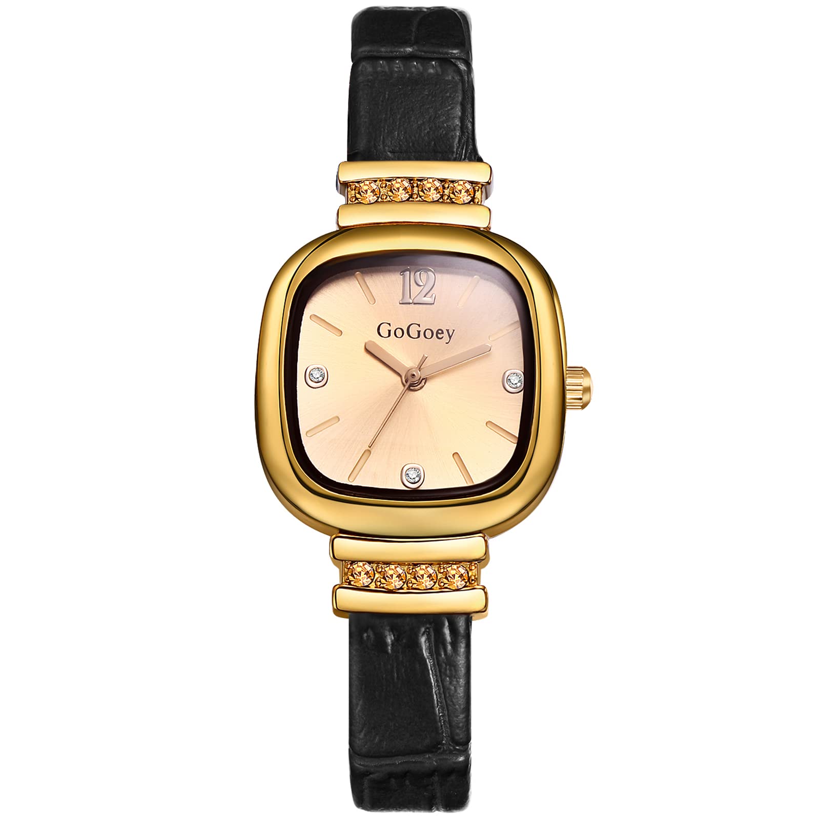 Avaner Women's Leather Watch - Slim Strap, Small Face Analog Quartz Wristwatch for Ladies | Elegant Dress Watch for Office, Party & Everyday Wear