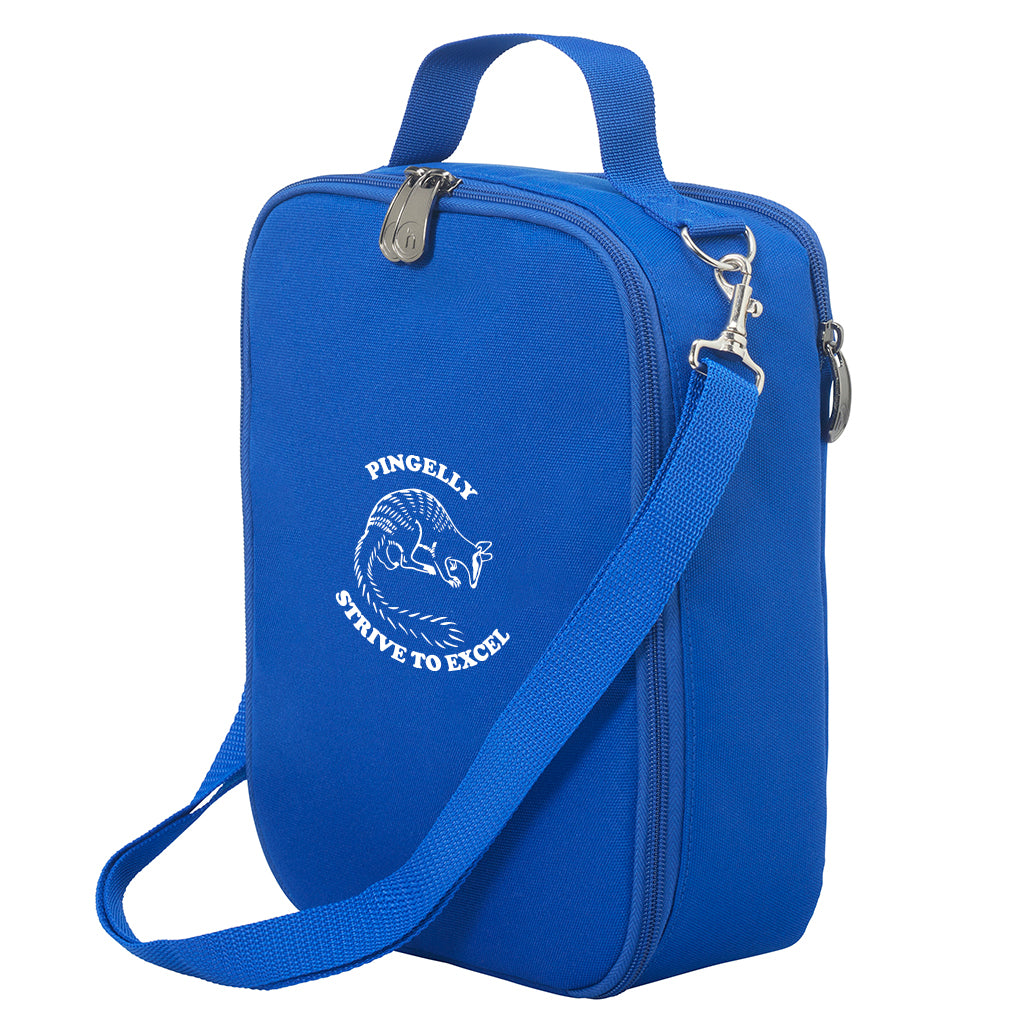 Pingelly Primary School Large Insulated Lunch Bag - Royal Blue - Perfect for School, Work, and Picnics