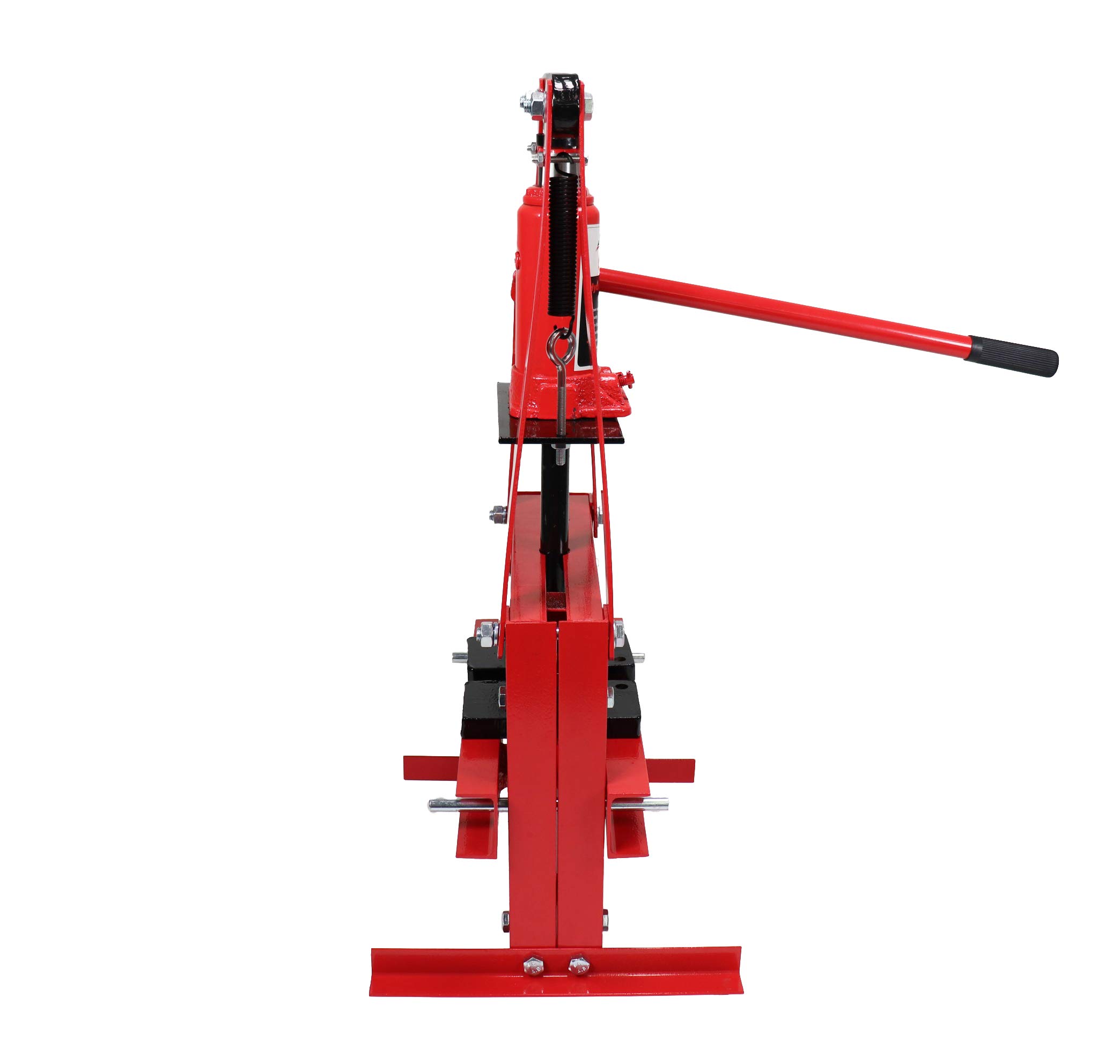 6-Ton Benchtop Hydraulic A-Frame Shop Press with Press Plates - Heavy Duty Metalworking, Bearing Removal & Automotive Repair Tool for Home Garage & Workshop