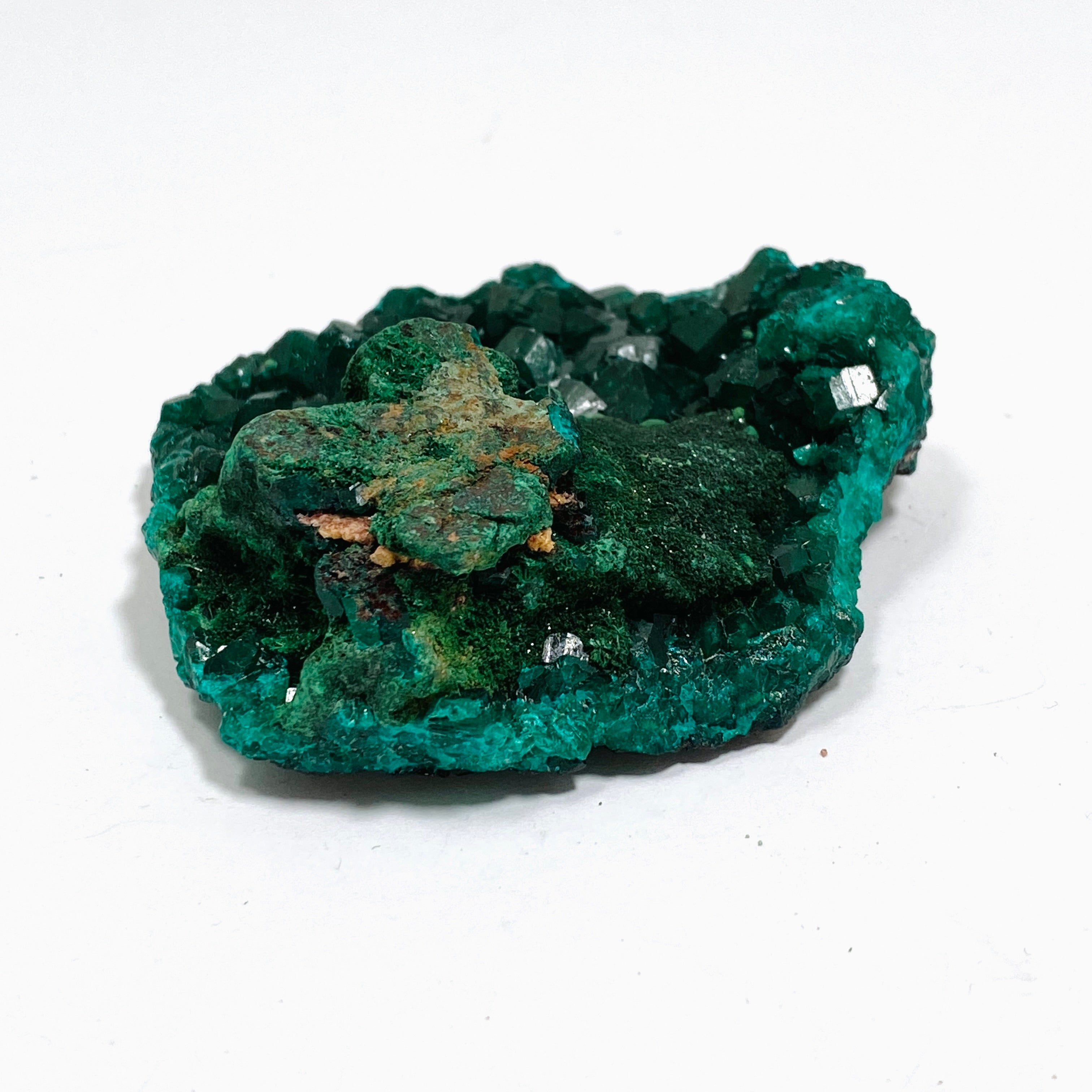 Natural Dioptase and Malachite Crystal Specimen from Congo CR3743 - Rare Mineral Collection for Healing, Meditation & Home Decor