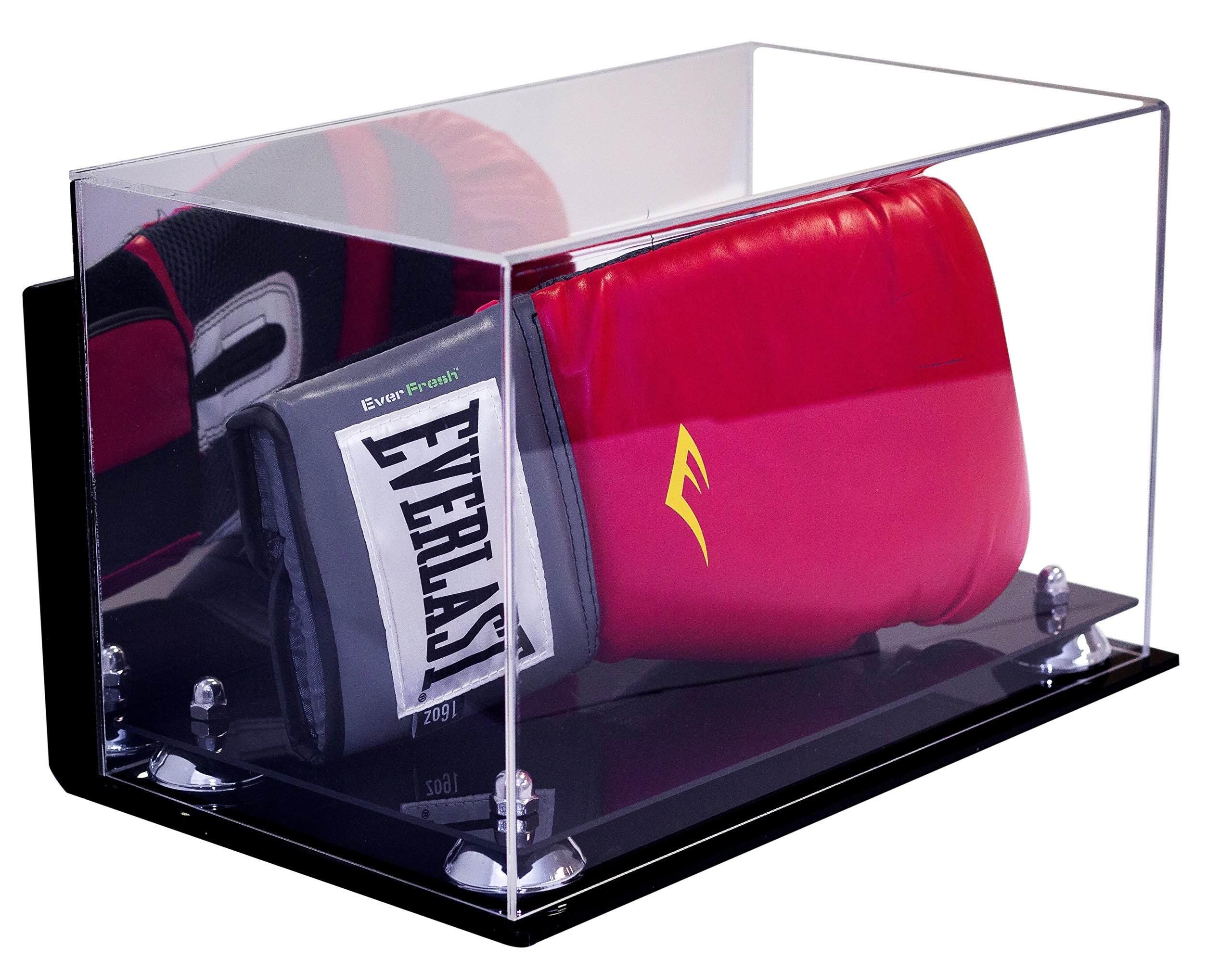 Premium Acrylic Boxing Glove Display Case - Clear Full-Size Protective Showcase for Collectibles & Memorabilia - Perfect for Sports Bars, Man Caves, and Trophy Rooms