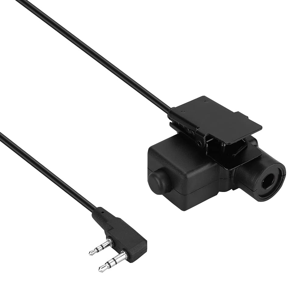 MUNEFE 5R Interface Adapter Cable for U94 P Noise Cancelling Tactical Headsets - Compatible with Military, Aviation, and Communication Headsets - Durable and Reliable for Outdoor, Field, and Professional Use