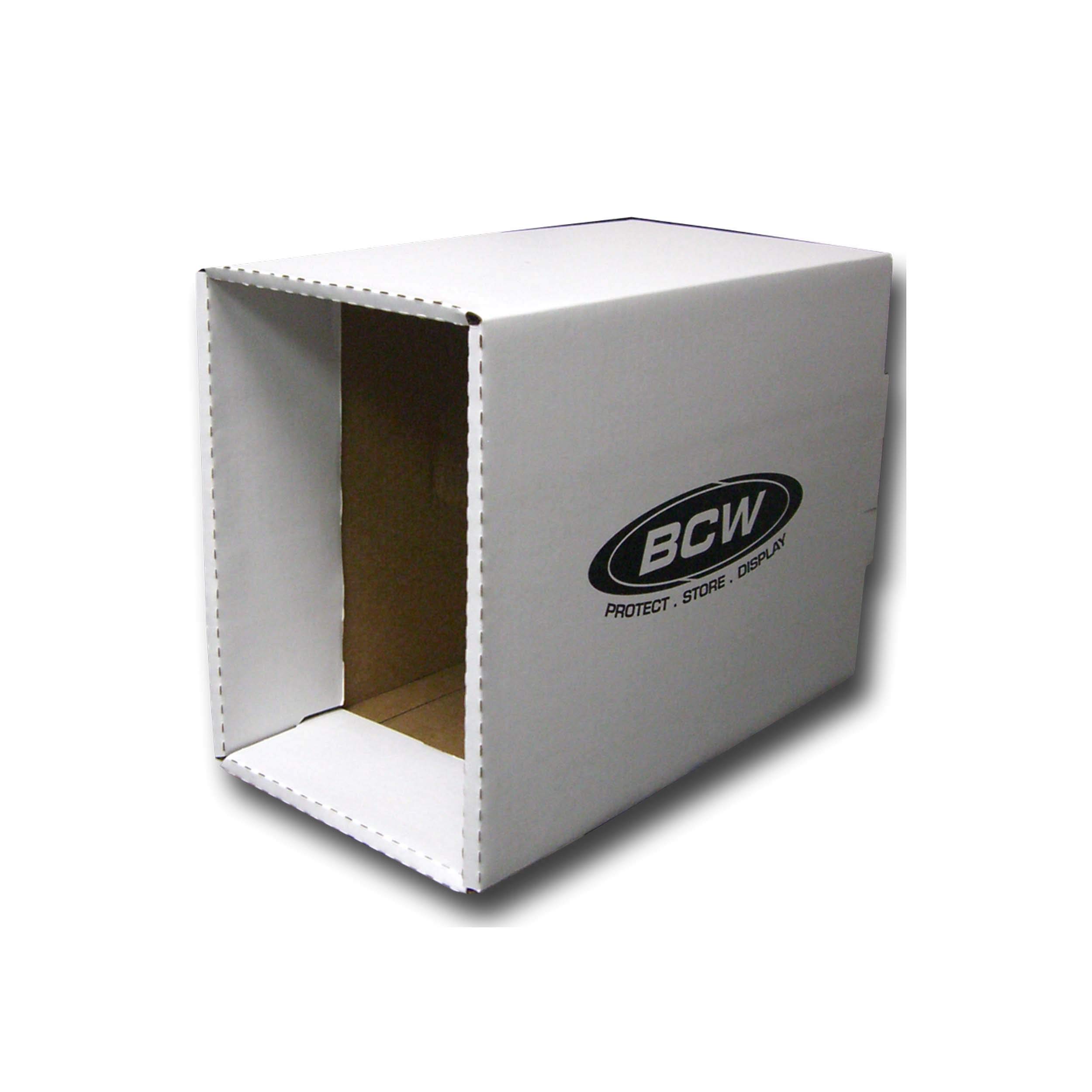 BCW 10-Pack Short Comic Book Storage Boxes - Corrugated Cardboard Organizer for Comic Collectors - Perfect for Home, Office & Comic Store Organization