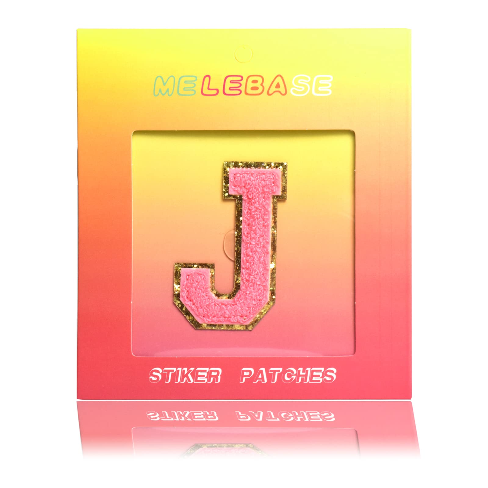 Self-Adhesive Iron-On Letter Patches - 1PC Preppy Alphabet Stickers for Jackets, Varsity Letter Patches (J, Hot Pink) - Perfect for DIY Clothing, Backpacks & Denim Customization