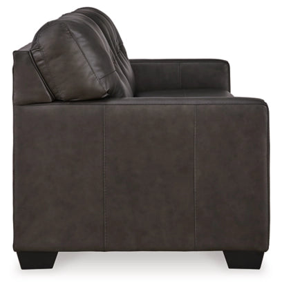 Belziani Genuine Leather Full Sofa Sleeper - Convertible Sleeper Sofa Bed for Living Room, Guest Room & Small Spaces