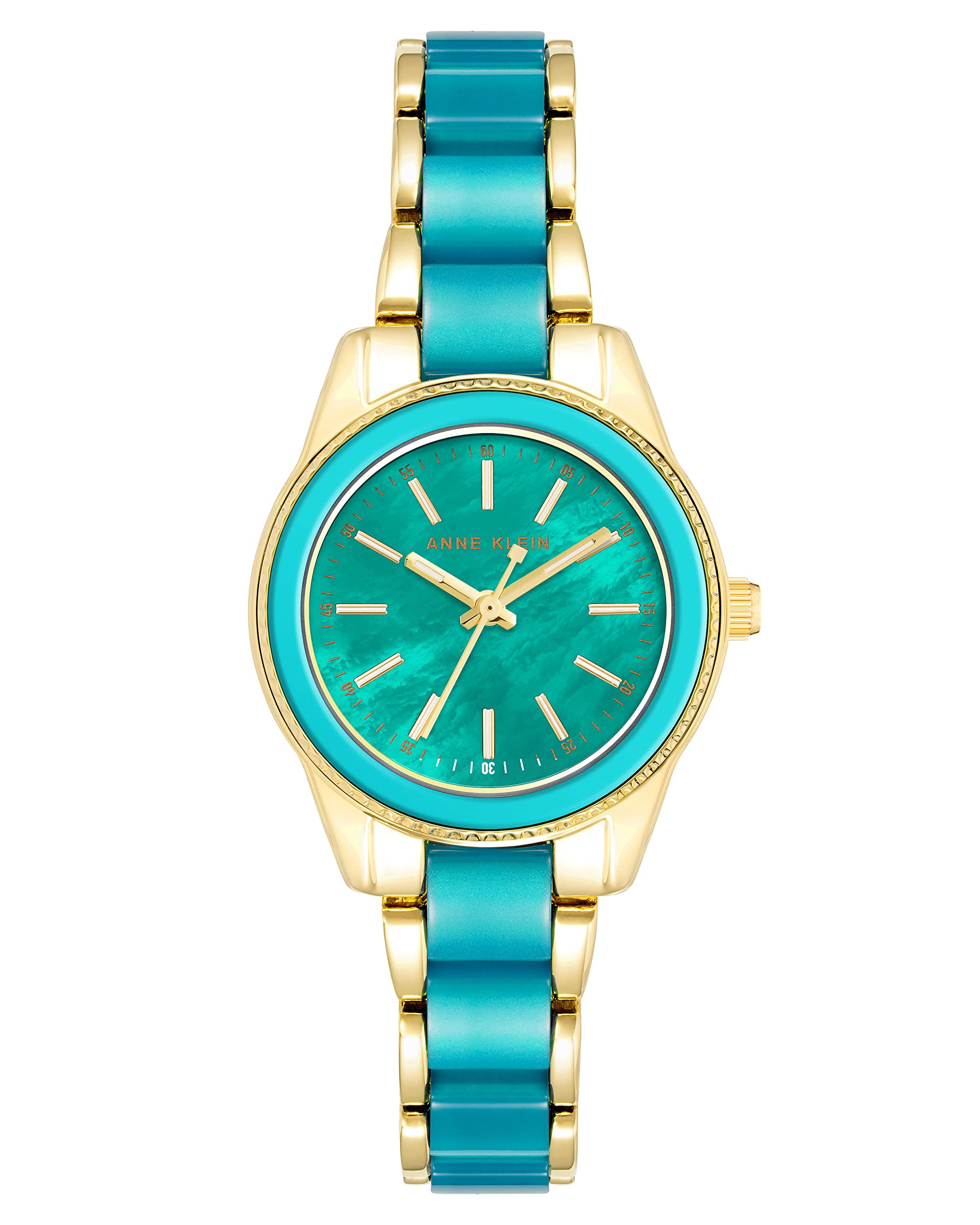 Anne Klein Women's Fashion Resin Bracelet Watch - Waterproof Casual & Dressy Wristwatch for Everyday Wear, Office, and Special Occasions