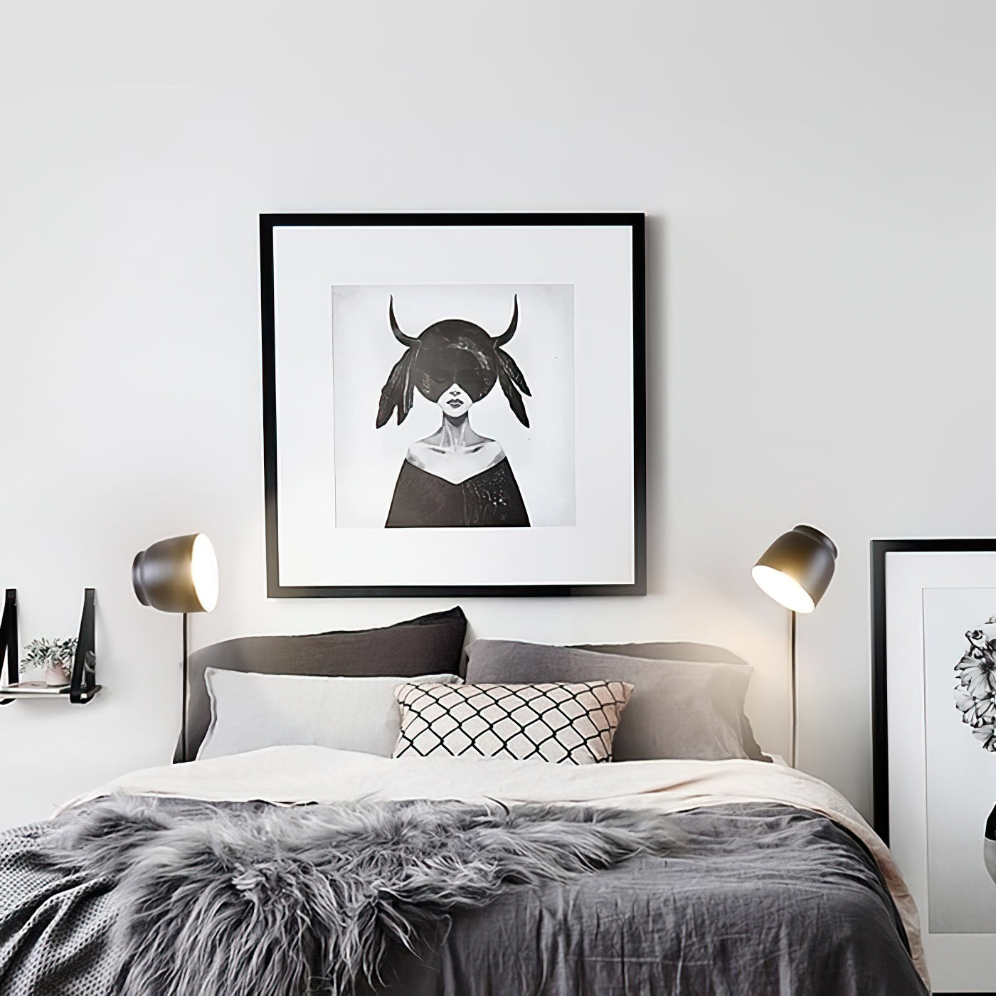Oona Modern LED Wall Lamp - Dimmable Touch Control for Bedroom, Living Room & Hallway - Sleek & Energy-Efficient Home Lighting