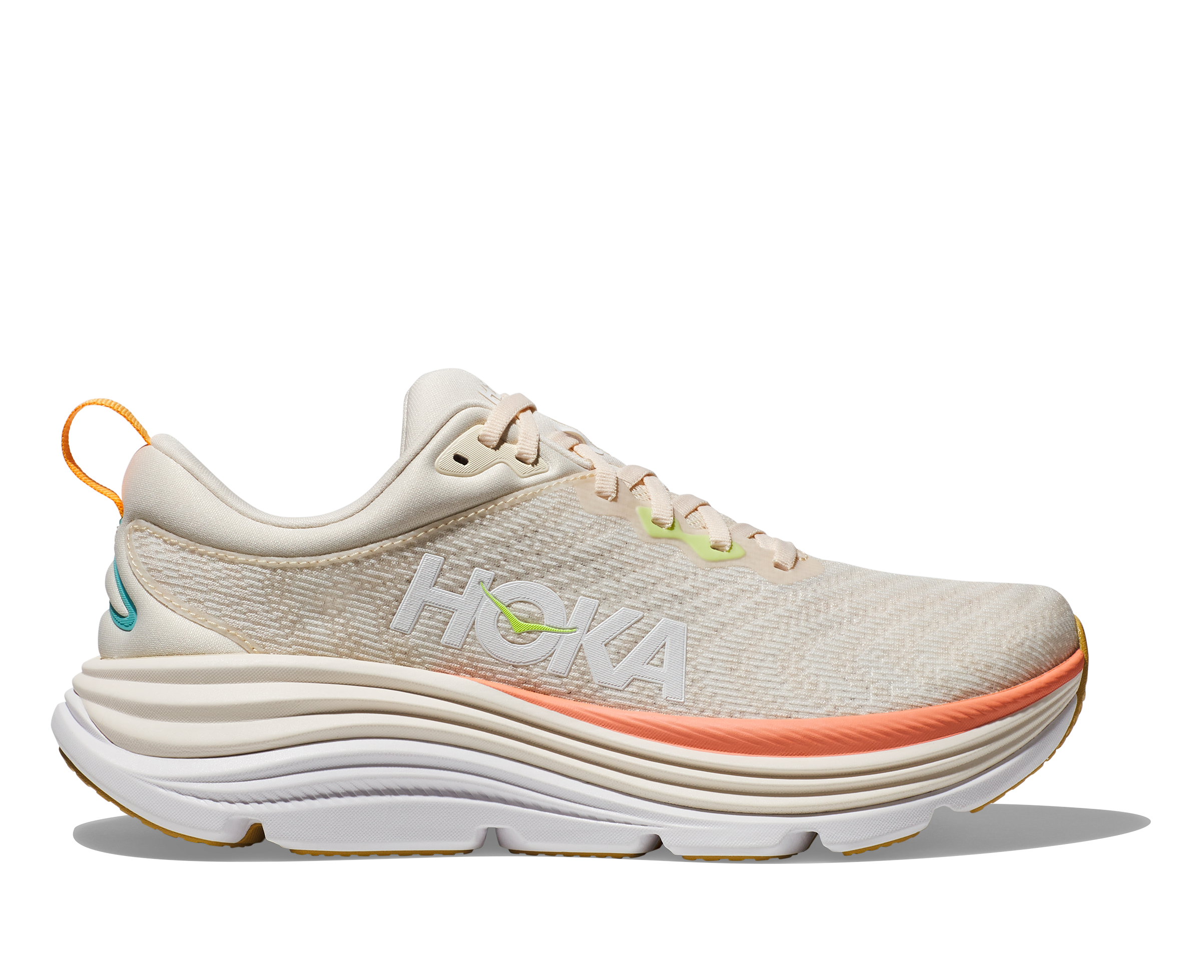 Women's Gaviota 5 WIDE Running Shoes - VLG Vanilla/Eggnog Color - Comfortable Athletic Footwear for Jogging, Walking & Gym Workouts