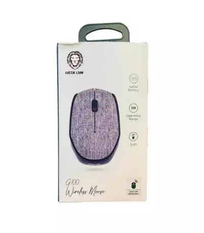 GREEN LION G100 Wireless Mouse - Ergonomic Bluetooth Computer Mouse with Silent Click, 2.4G USB Receiver - Perfect for Office, Gaming & Home Use
