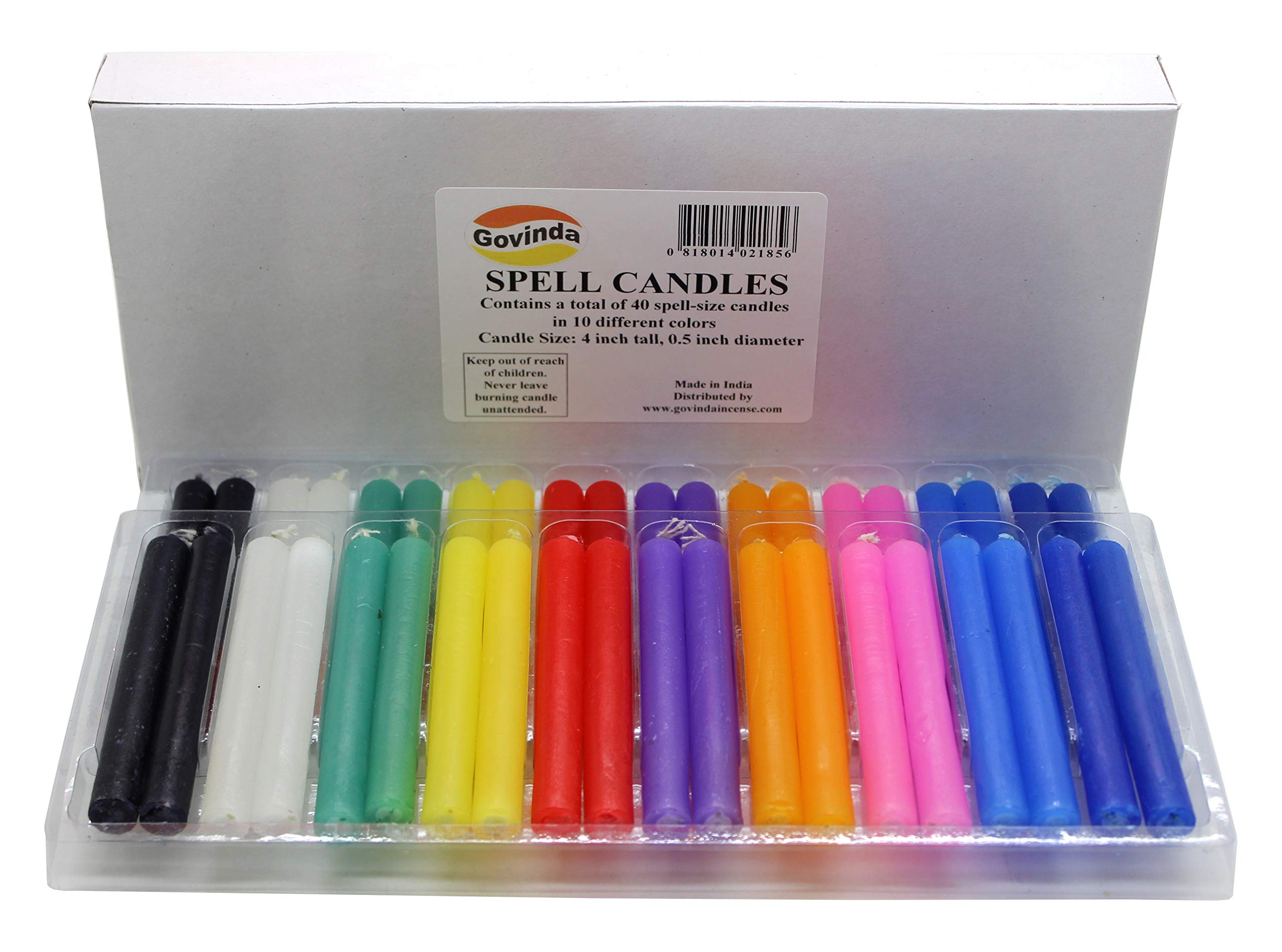 Govinda - 40 Pack Spell Candles for Rituals & Meditation - 4
