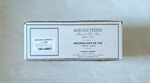 Mariage Freres WEDDING IMPÉRIAL (TB950) - 12 x 30 Muslin Tea Bags in Full Card Box | Premium Loose Leaf Tea Sachets for Weddings, Gifts & Afternoon Tea