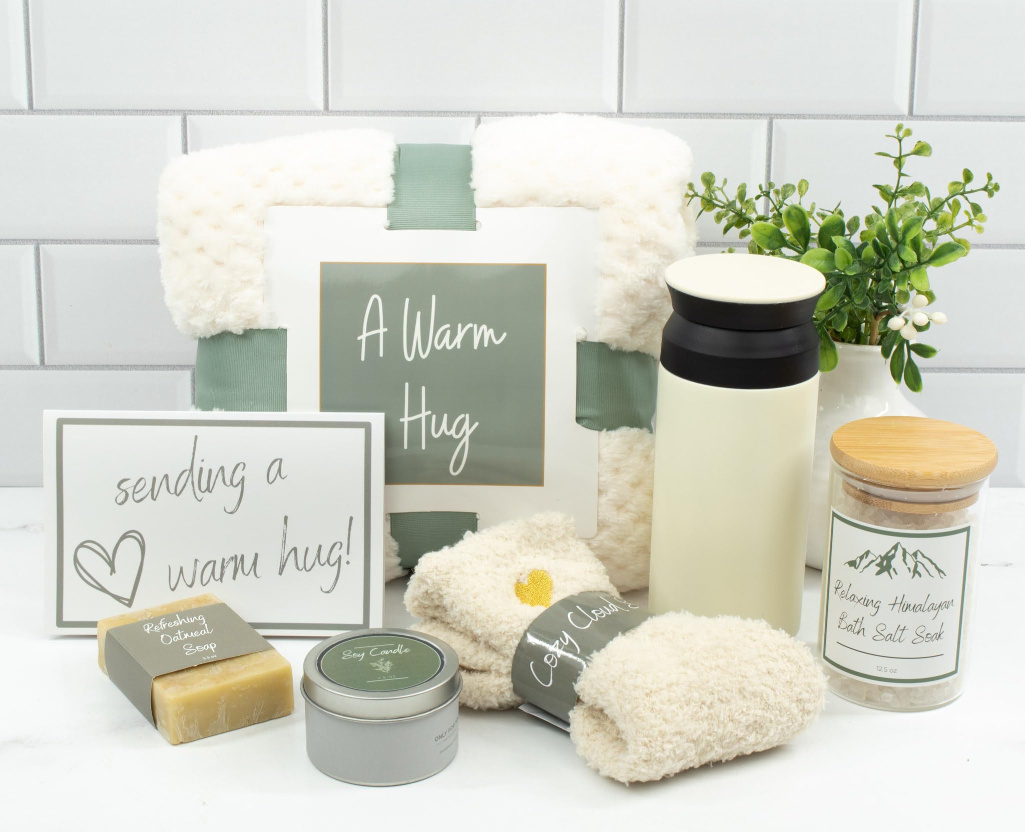 Thoughtful Gift Box for Women - Cozy Self Care Box with Relaxing Items for Get Well, Sympathy & Thinking of You - Perfect for Birthdays, Anniversaries & Comforting Friends - Warm Hug Gift Set for Her
