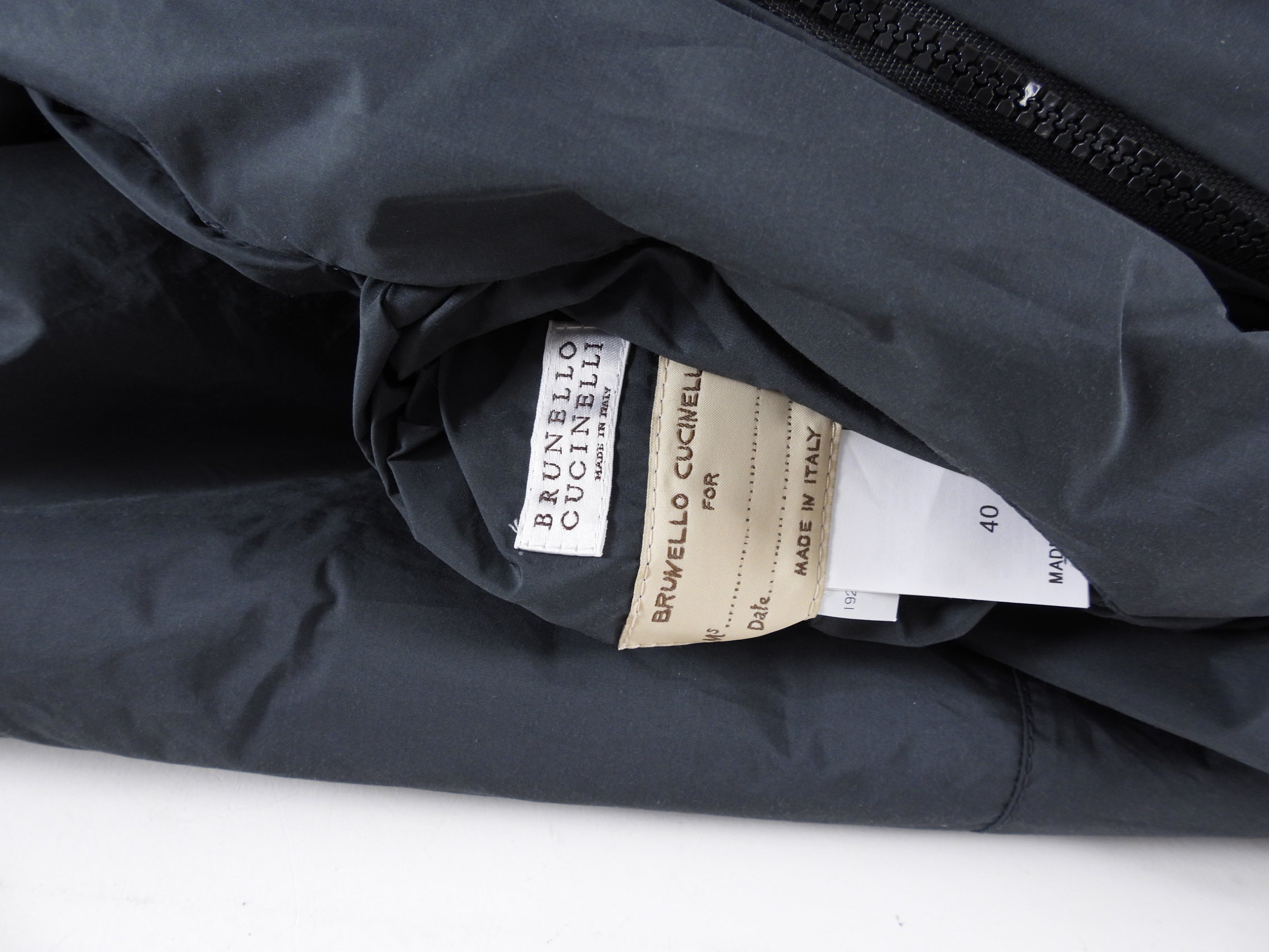 Brunello Cucinelli Reversible Shearling Zip Coat - Charcoal Grey & Taupe - Size IT40 (US 4) - Luxury Winter Outerwear for Men & Women - Perfect for Travel & Cold Weather Fashion