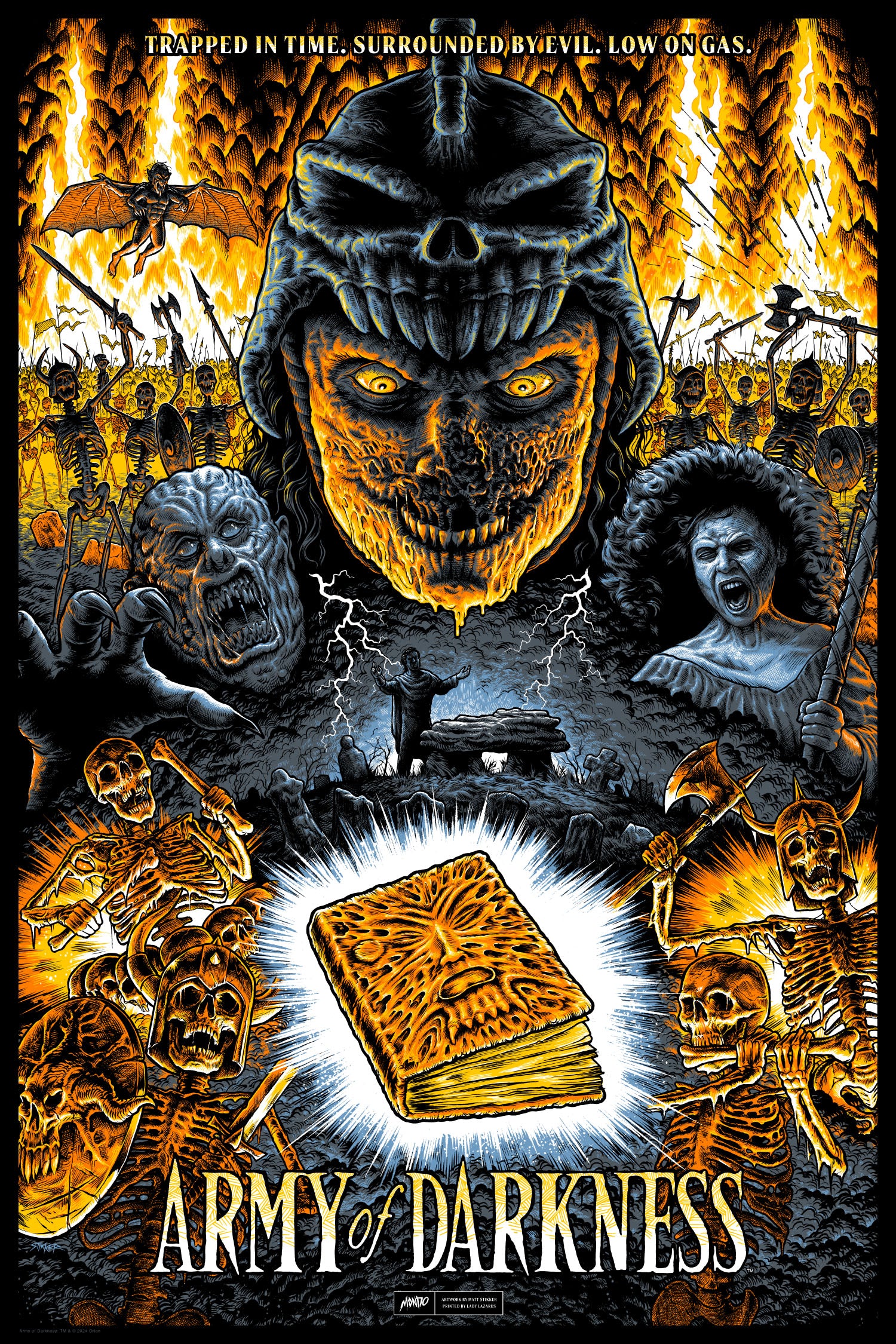 Army of Darkness Movie Poster - Classic Horror Film Wall Art Decor for Home, Office & Theater Rooms