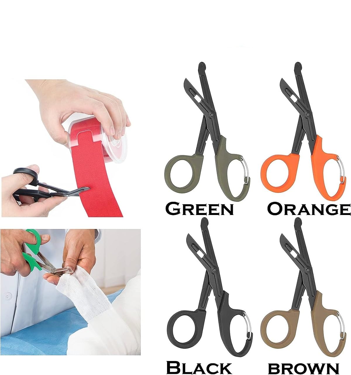 Premium Medical Scissors - Trauma Shears & Bandage Scissors for Nurses, EMT, First Aid Kits | Surgical Grade Stainless Steel | ER, EMS, Home Emergency Use