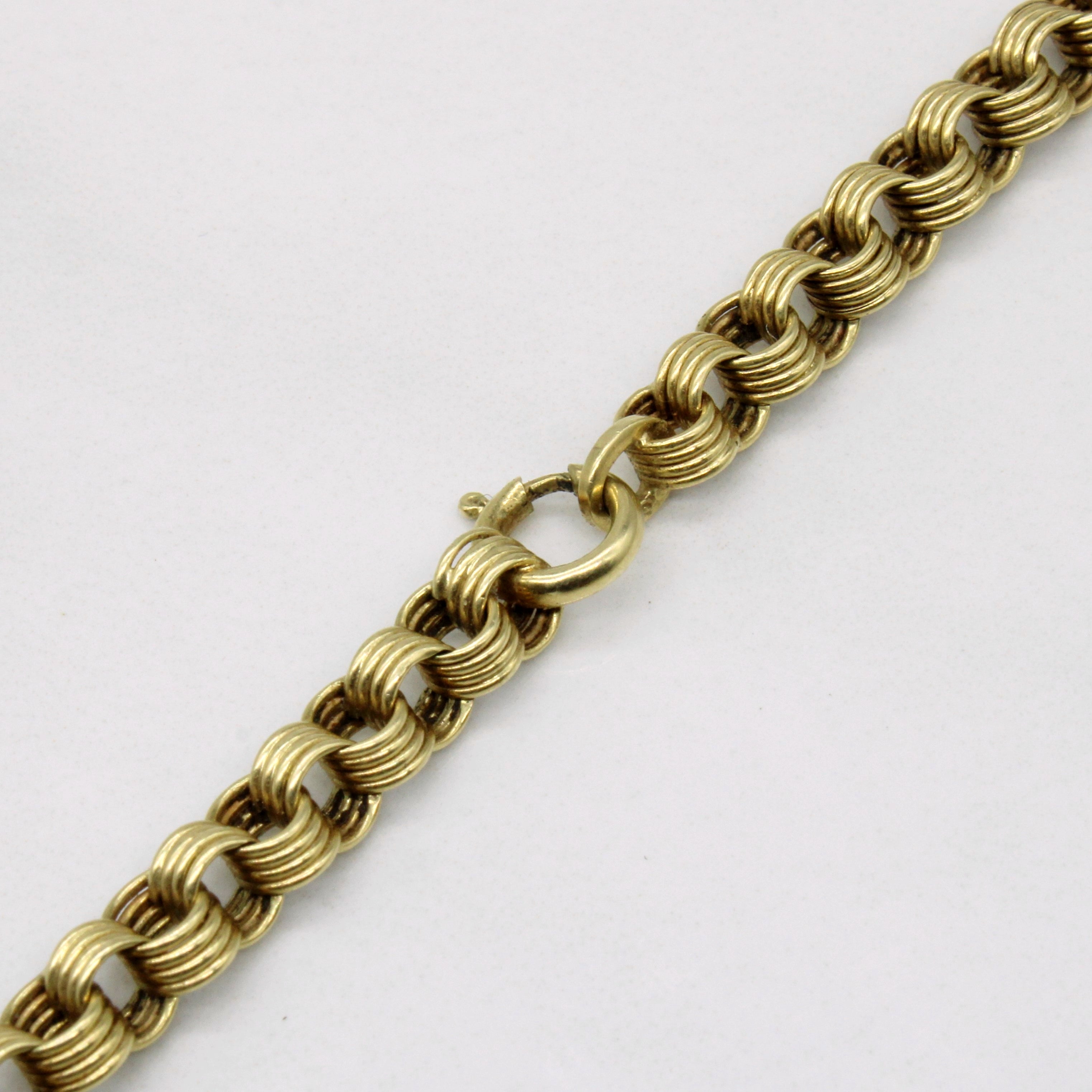 14K Yellow Gold Unique Link Chain Necklace for Women - 17 Inch Elegant Layering Jewelry for Everyday Wear & Special Occasions
