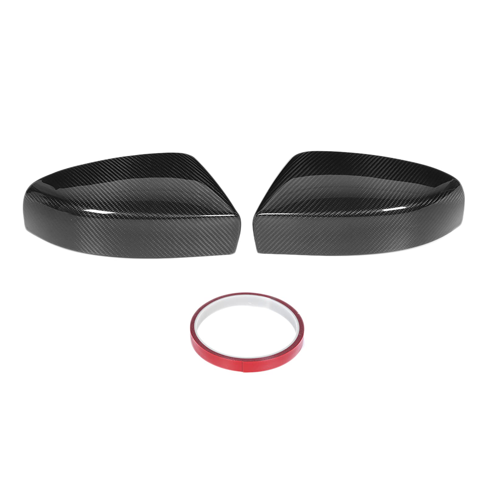 Carbon Fiber Rearview Mirror Covers for Maserati Quattroporte & Ghibli 2017-2020 - 1 Pair Side Mirror Replacement Caps - Durable Protection & Stylish Upgrade for Luxury Cars